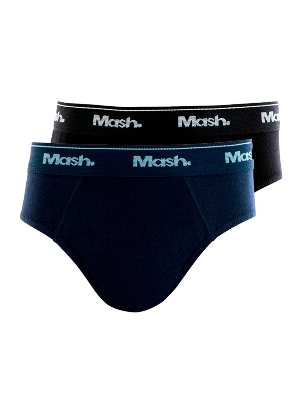 Vista 2 Kit com 2 Cuecas Slip Mash 193.01 azul MASH azul
