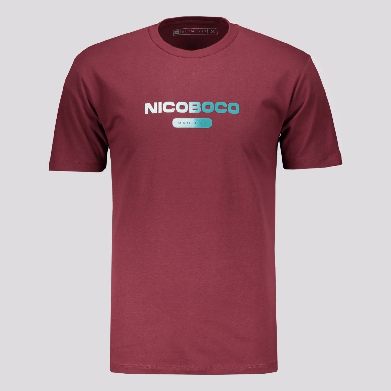 Camiseta Nicoboco Slim Fit Panteao Bordô