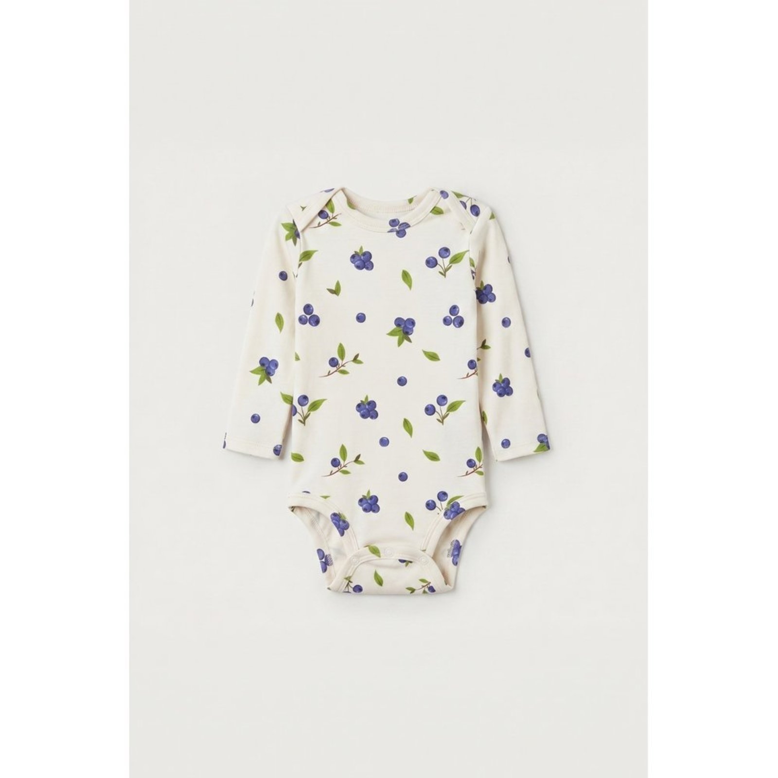 Infantil - Body Longo Off White Mirtilo