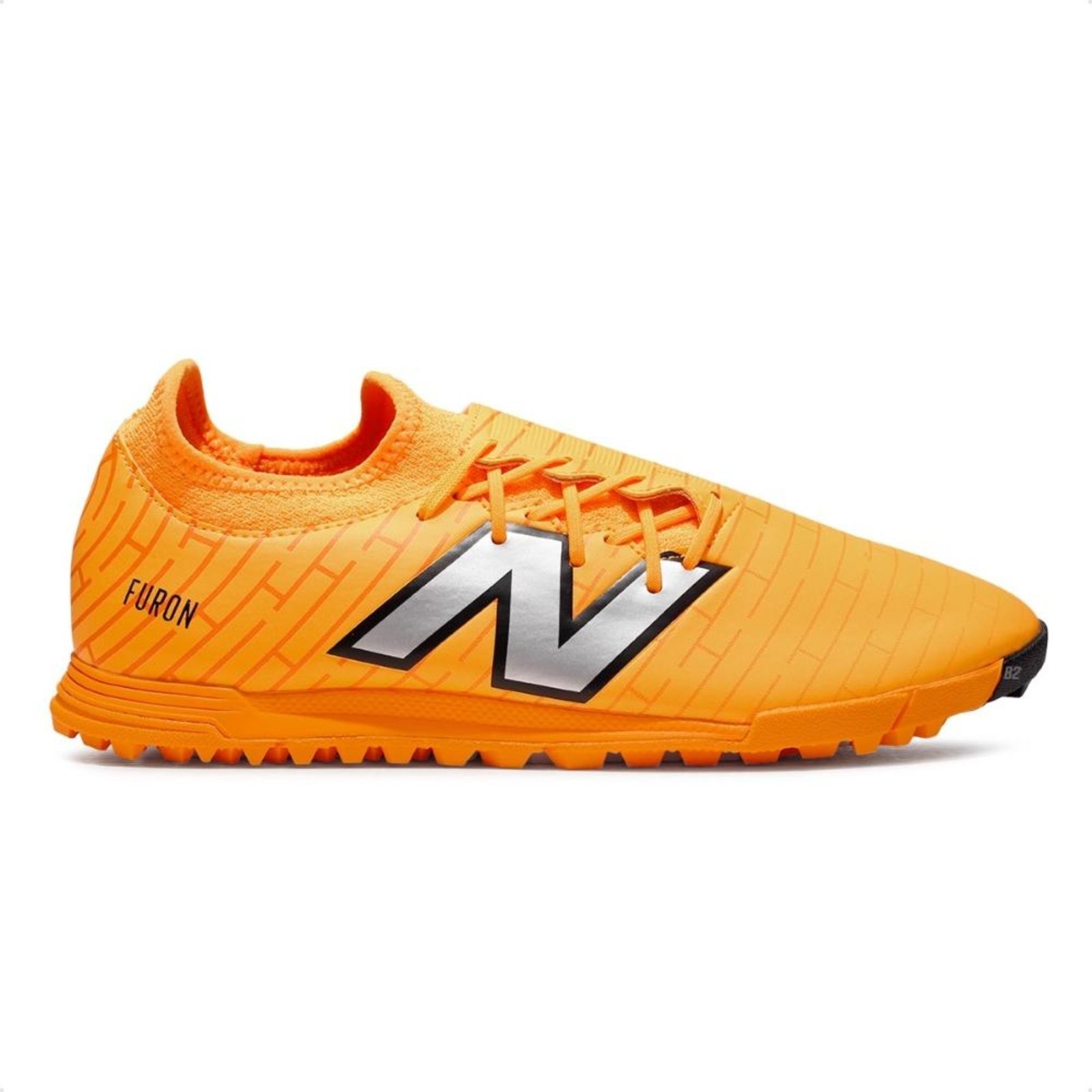 Vista 2 Chuteira Society New Balance Furon Dispatch FG V7+ Unissex preto New Balance preto