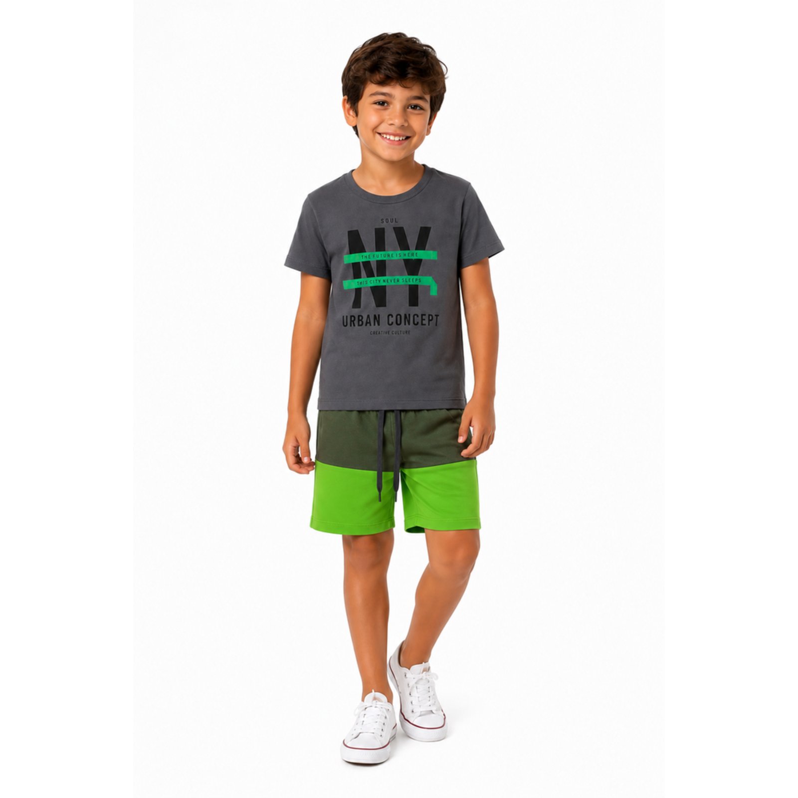 Infantil - Conjunto Menino Verão Urban Concept Kangulu