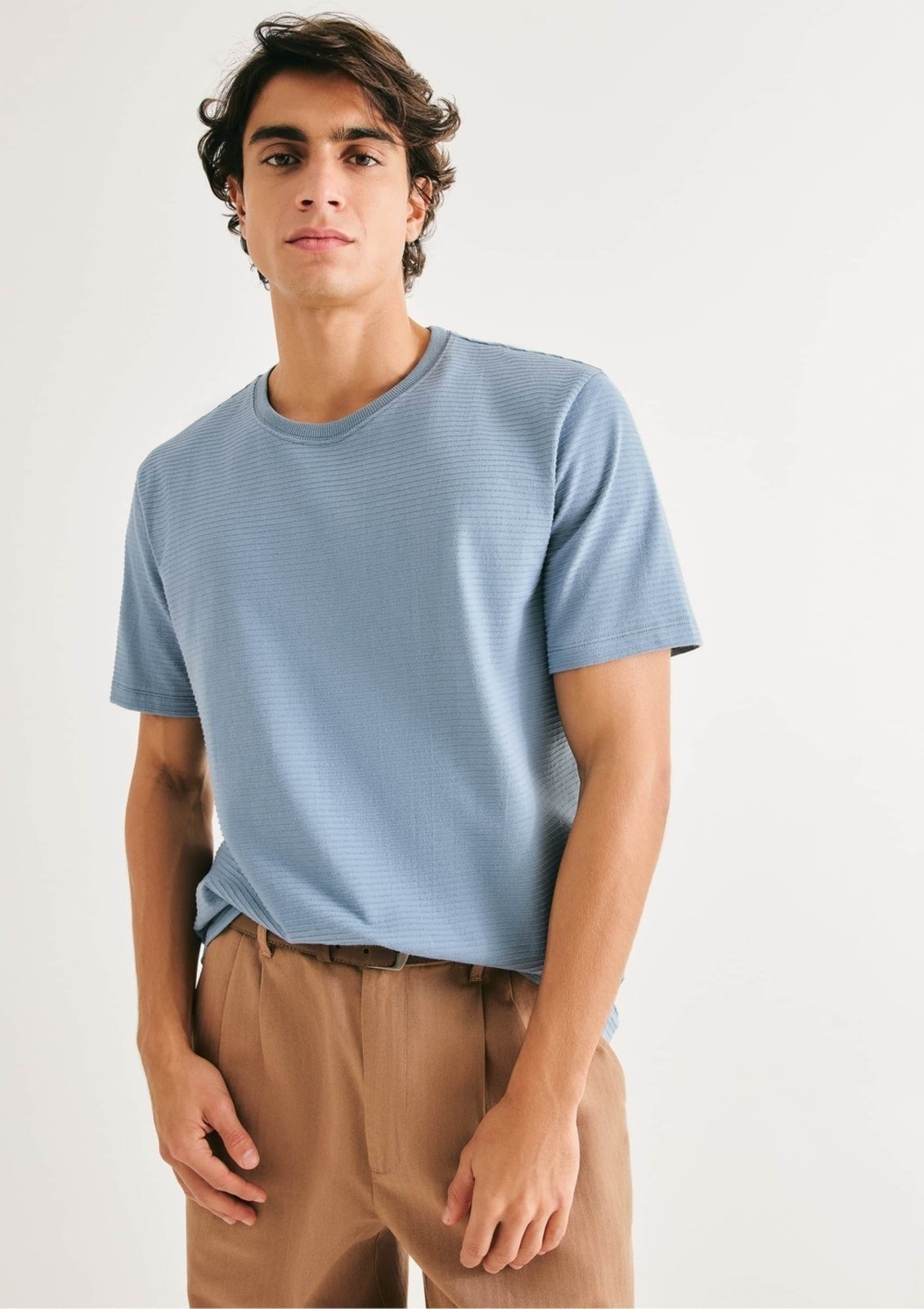 Camiseta Masculina Regular Texturizada Hering