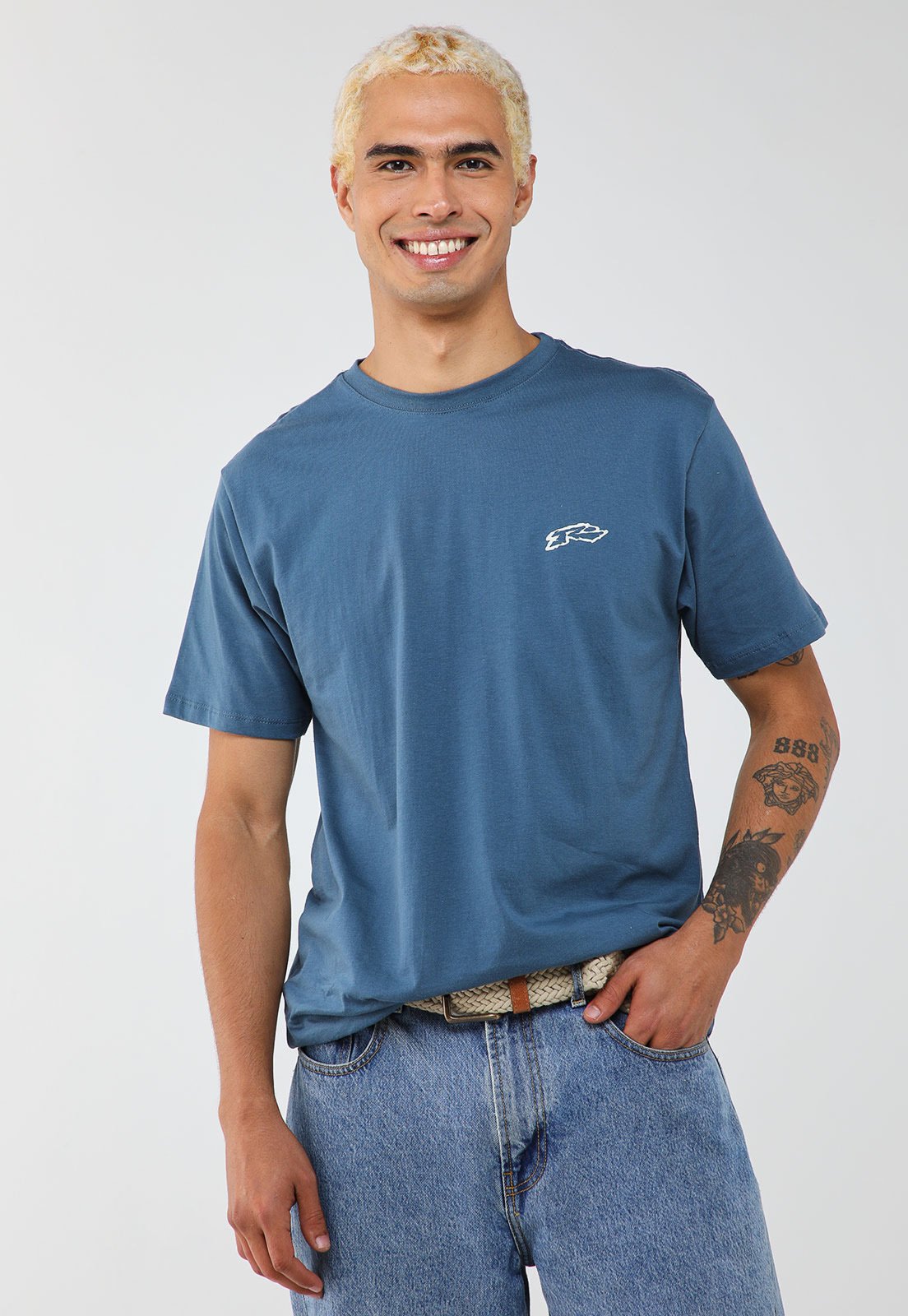 Camiseta Masculina Rusty Silk Psychedelic Azul