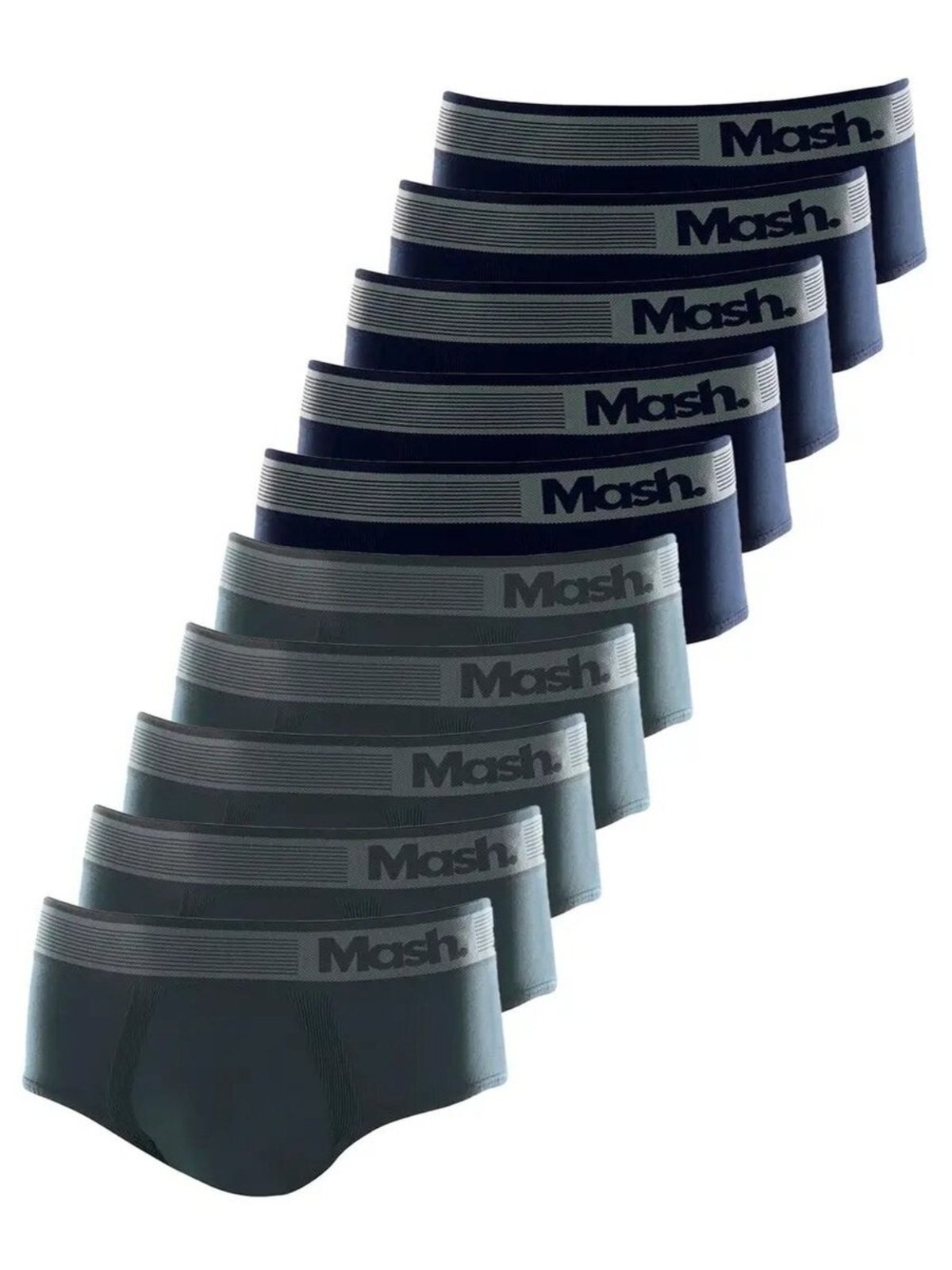 Kit com 10 Cueca Slip Mash 713.02