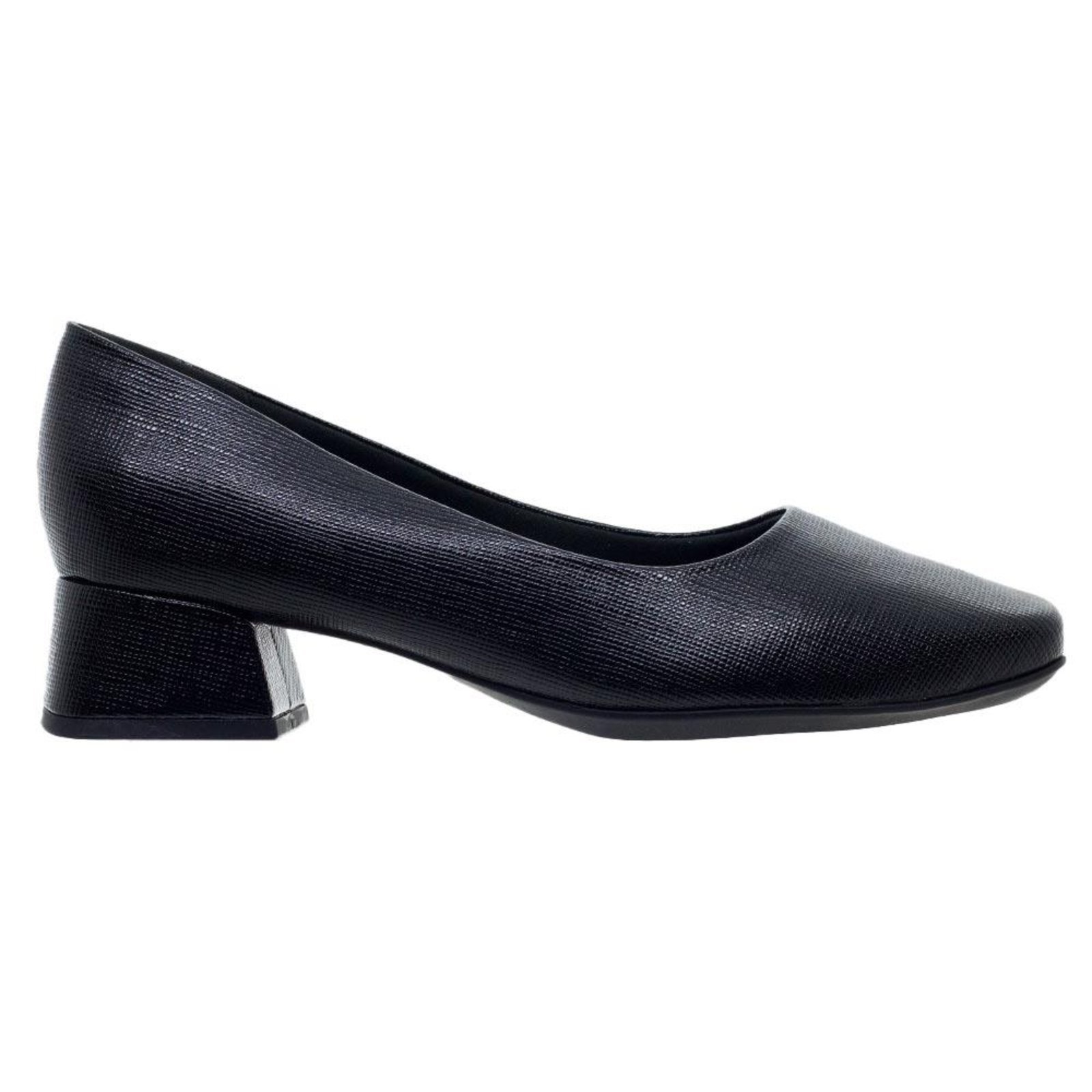 Sapato Feminino Salto Baixo Piccadilly 160055 Preto