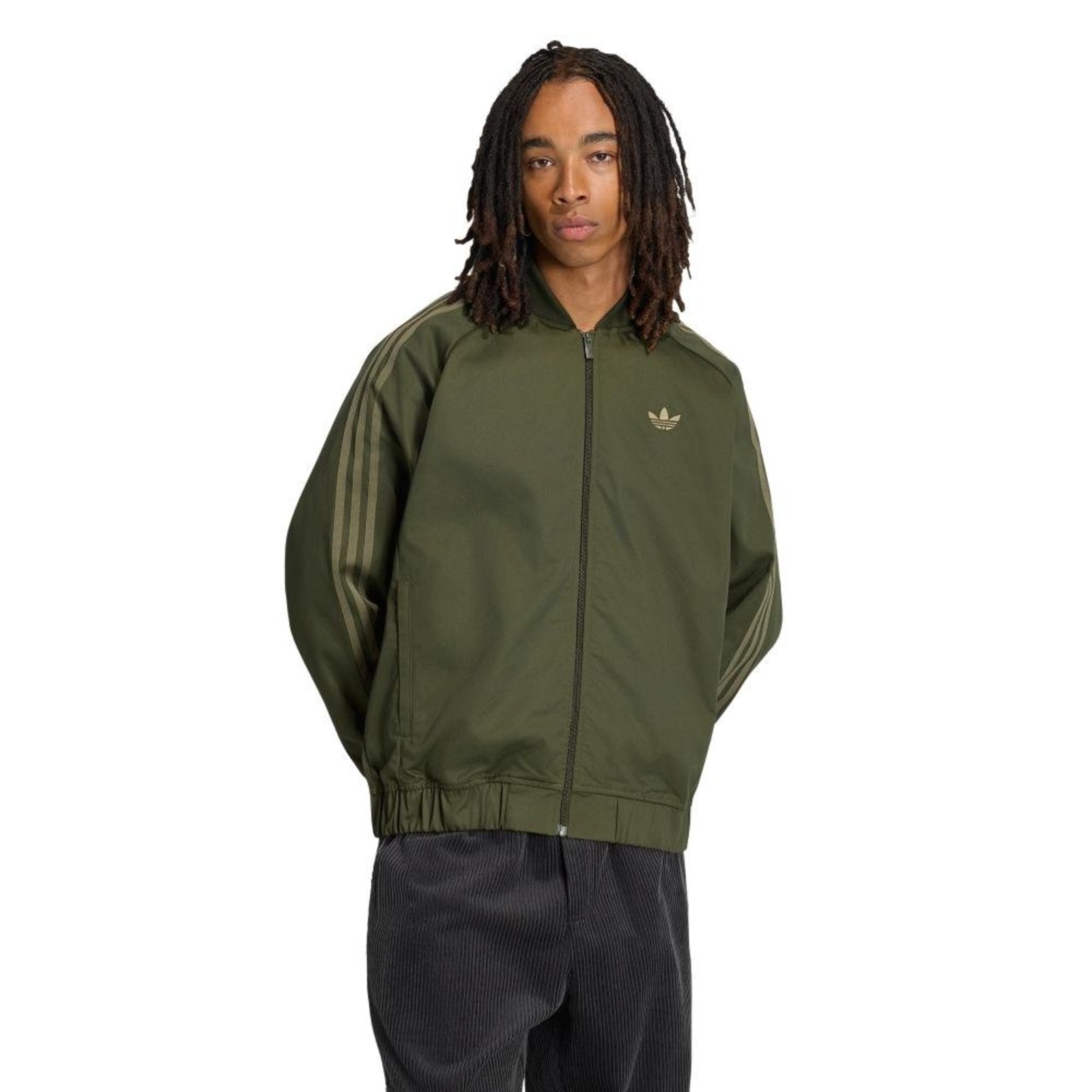 JAQUETA DE SARJA DE ALGODÁO SST ADICOLOR CLASSICS adidas Originals Verde