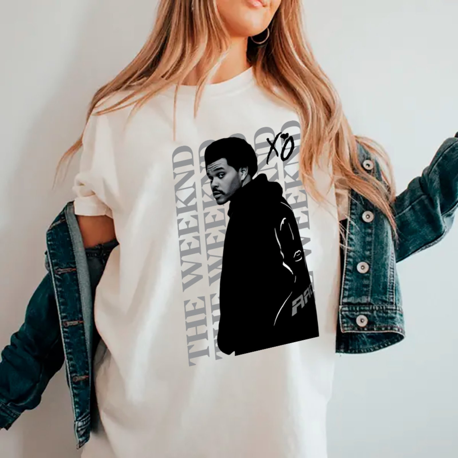 Camiseta Ousy Básica The Weeknd XO Estética After Hours Unissex Branco