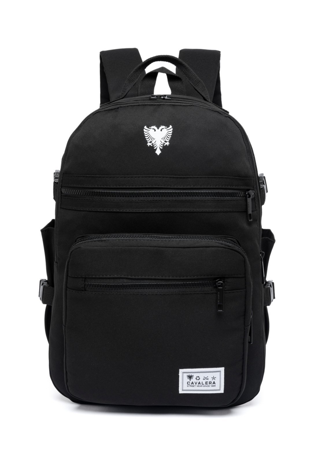 Mochila Cavalera Reforçada Espaçosa Escolar Preto