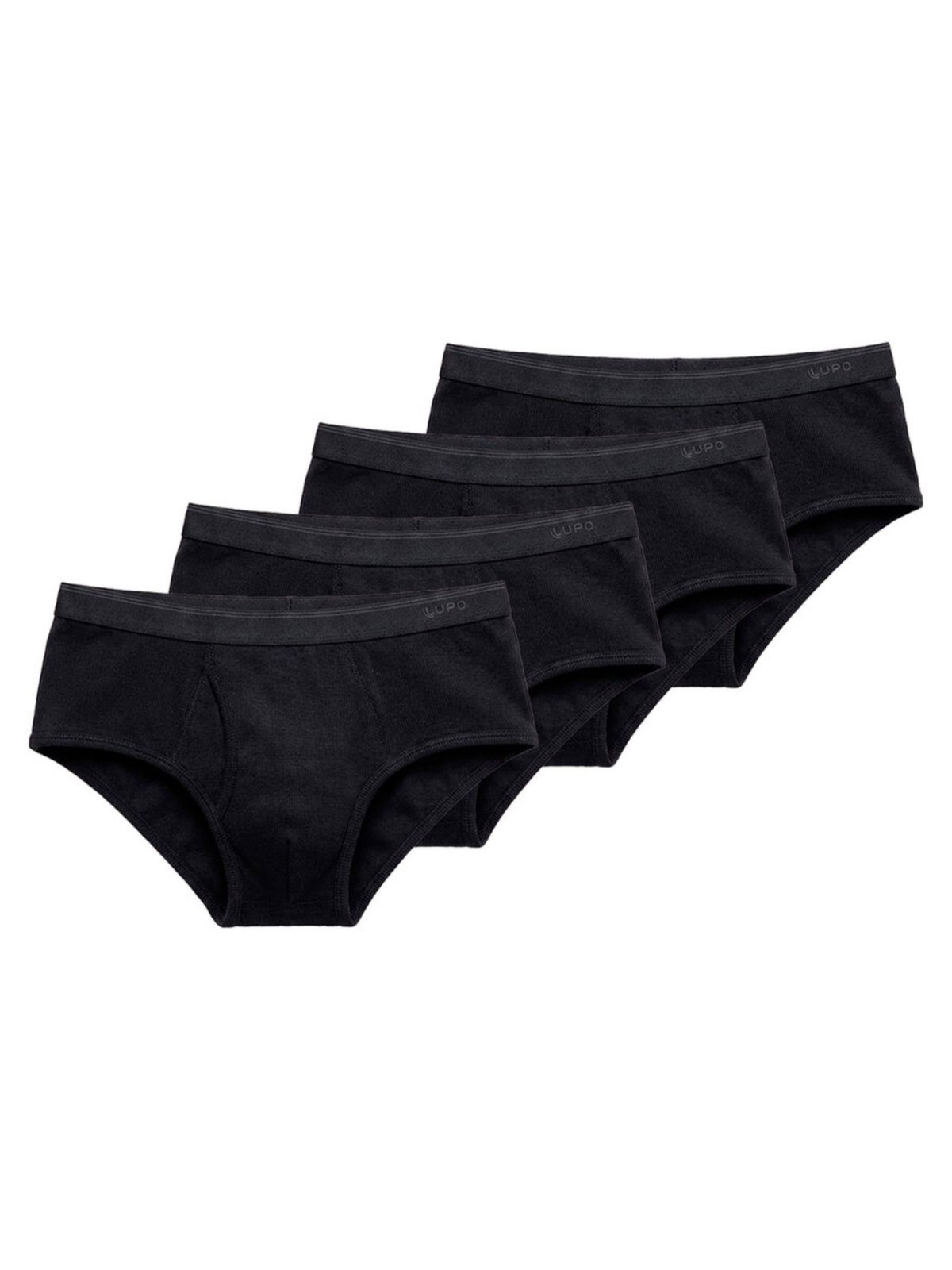 Kit com 4 Cuecas Slip Lupo com Abertura 546-003