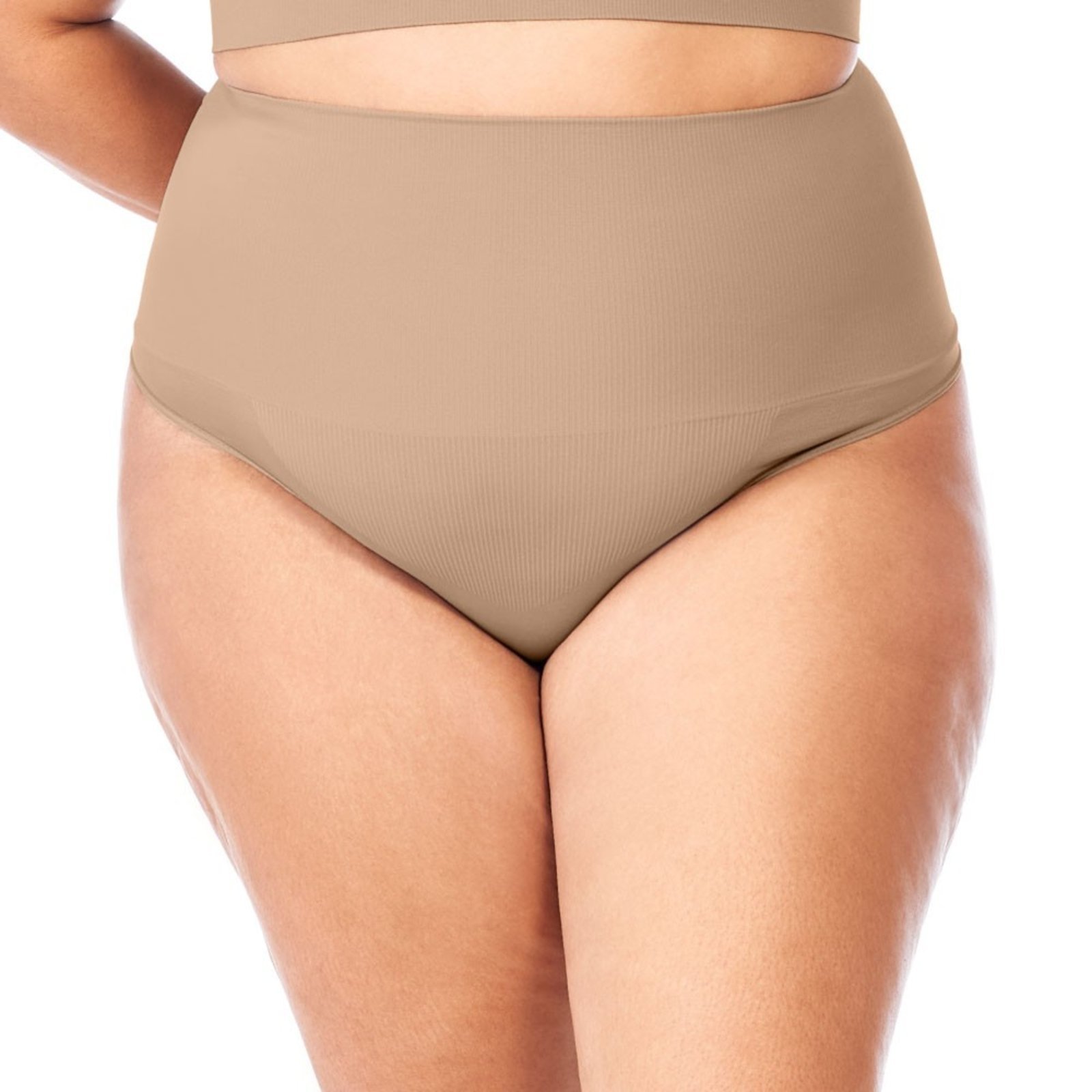Calcinha Fio Dental Modeladora Sem Costura Bege