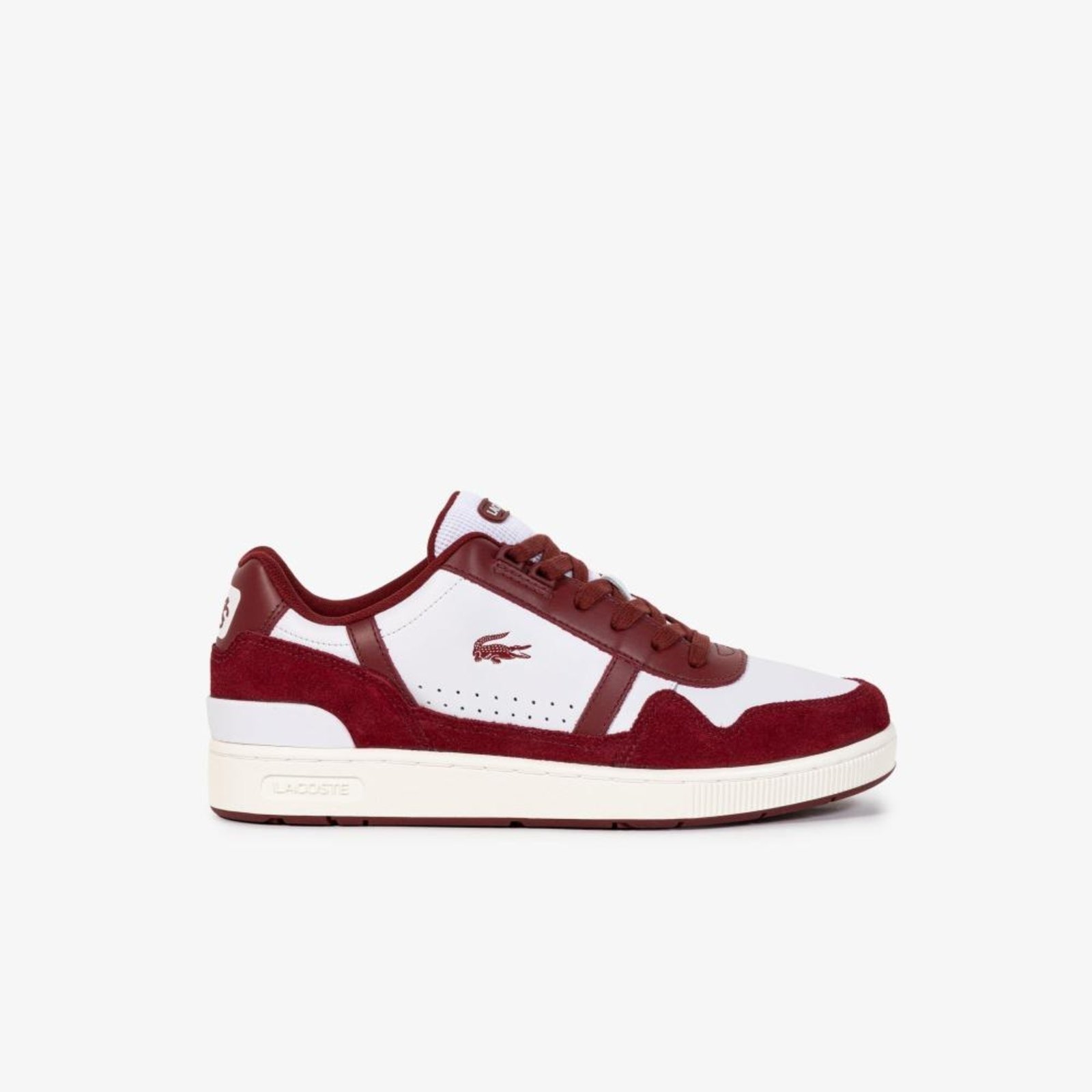 Tênis Lacoste Masculino T-Clip de Couro Branco