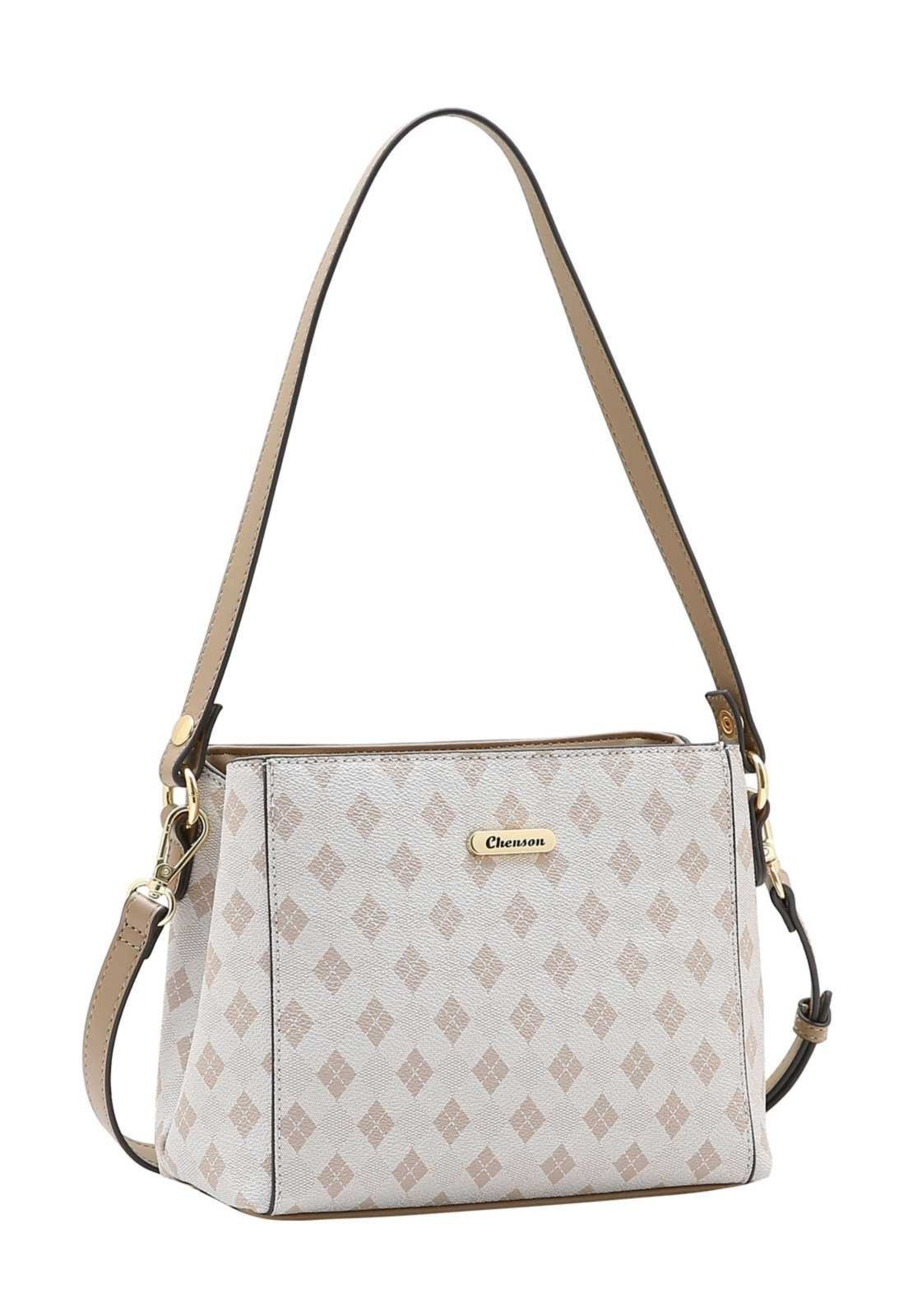 Bolsa Feminina Ombro Triângulo Chic 3485898 Bege