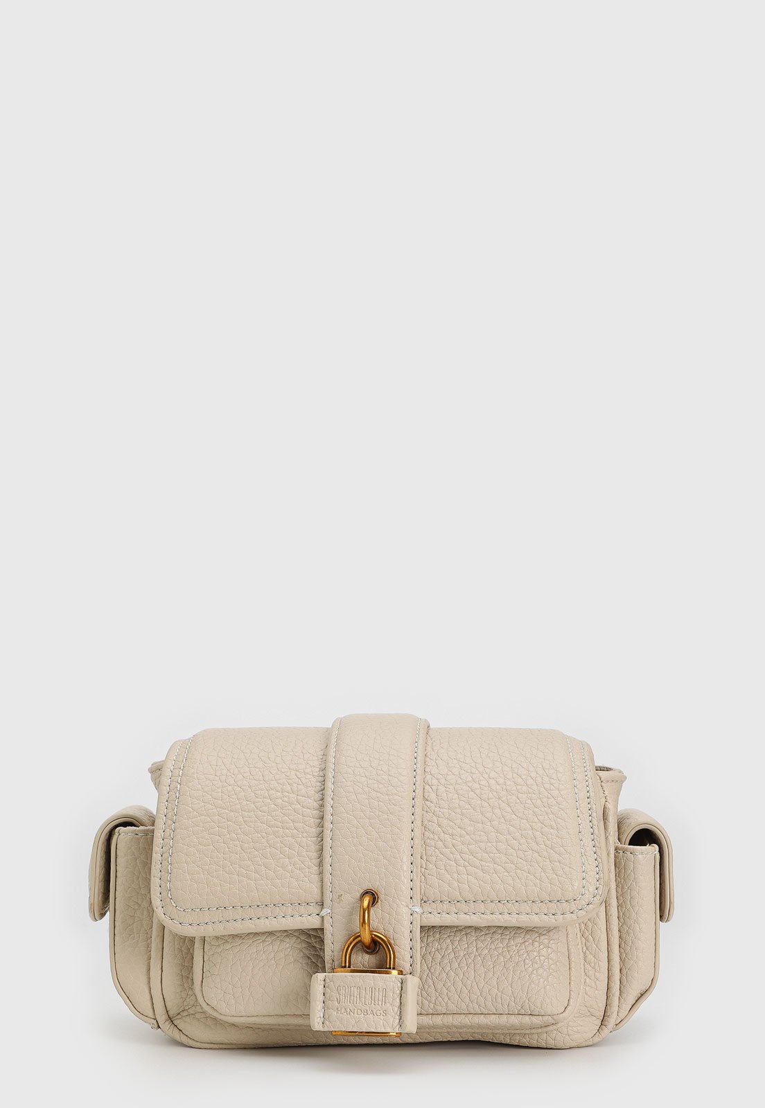 Bolsa Feminina Santa Lolla Estruturada Bege Claro