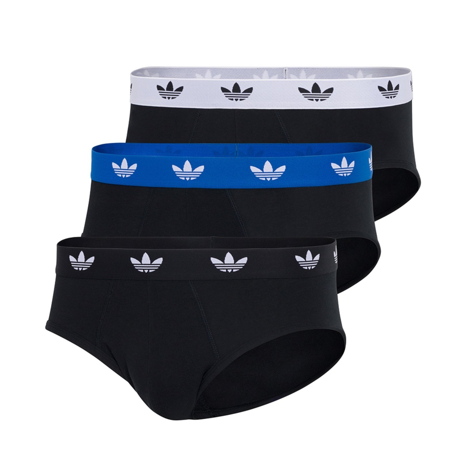 Kit com 3 Cuecas Cavadas adidas Underwear Multicolorido