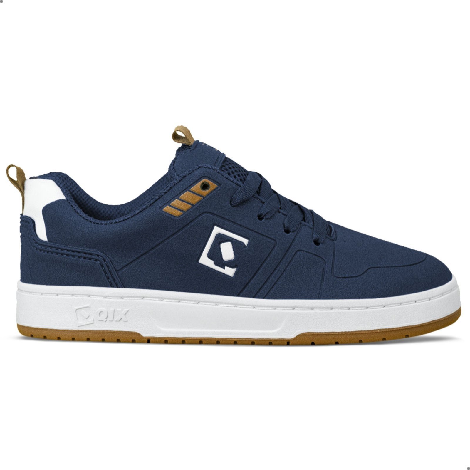 Vista 2 Tênis Qix Clash Unissex Marinho Branco Azul Escuro azul marinho Qix azul marinho