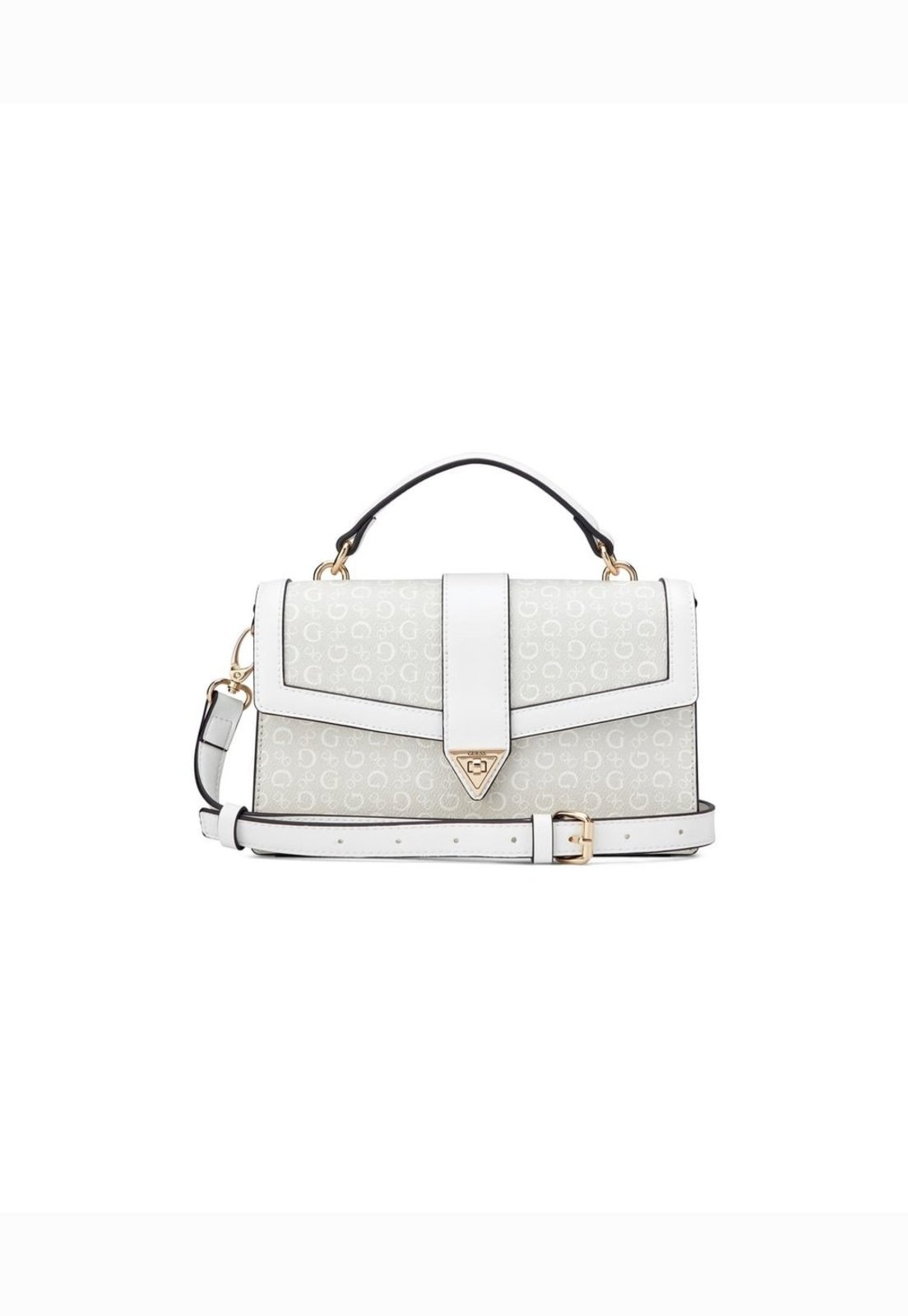 Bolsa Guess Rosetta Top Handle Cinza Claro
