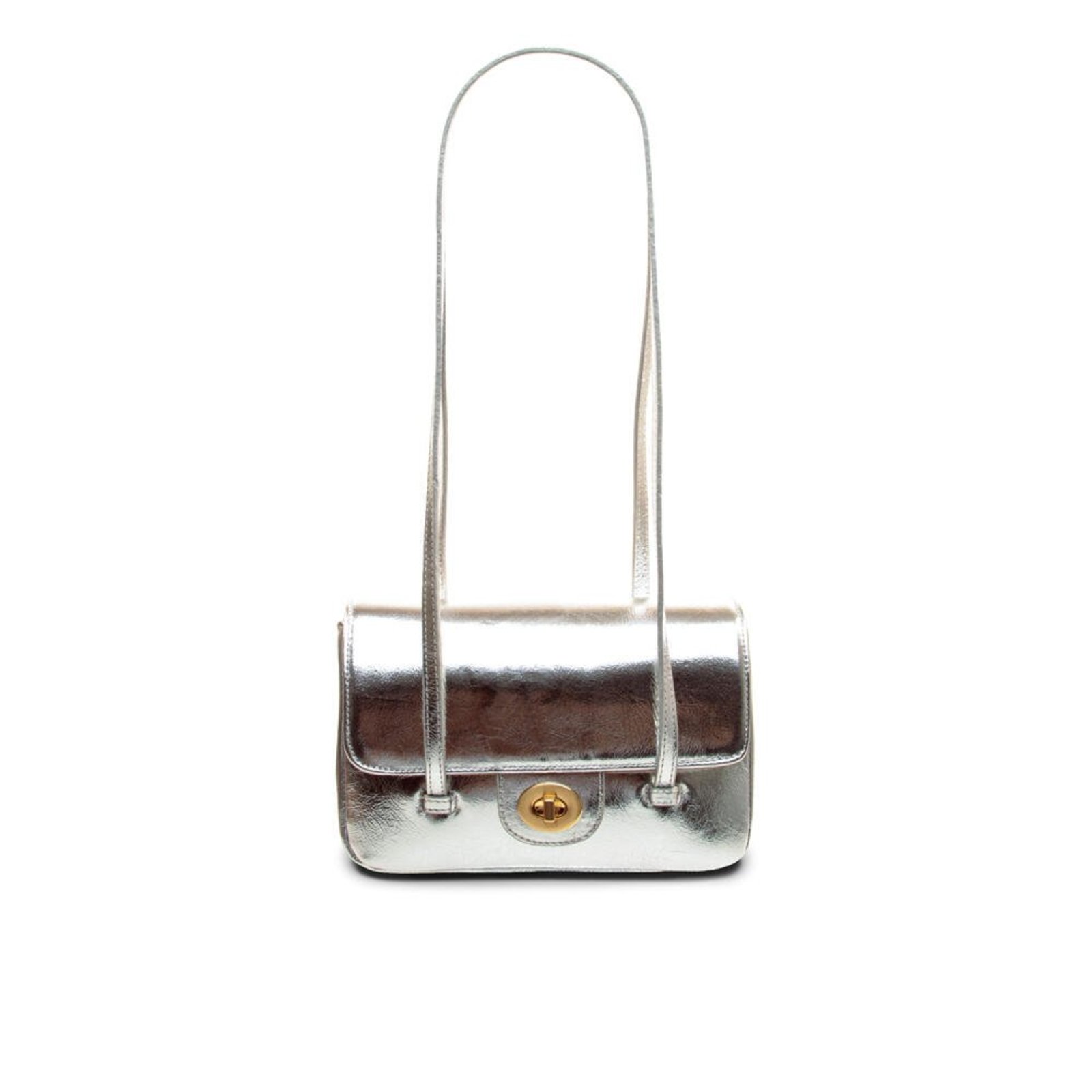 Bolsa Couro Prata Cecconello C2966-3