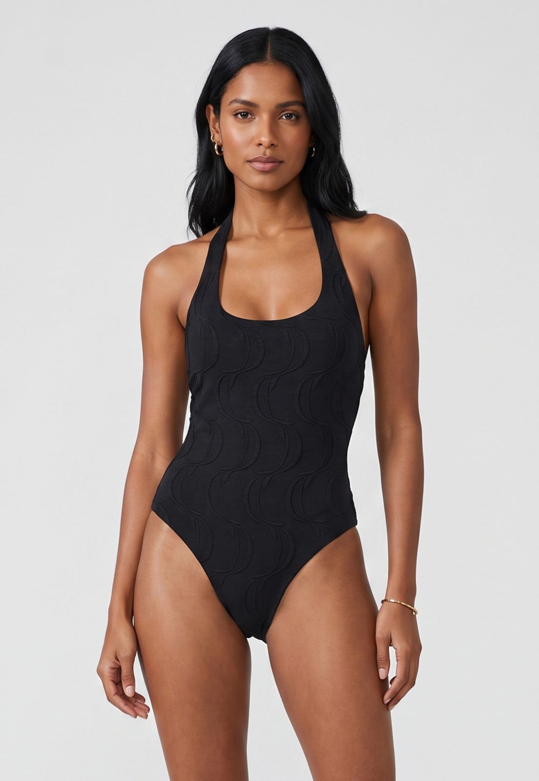 Maiô Feminino FARM Textura Peixe Preto