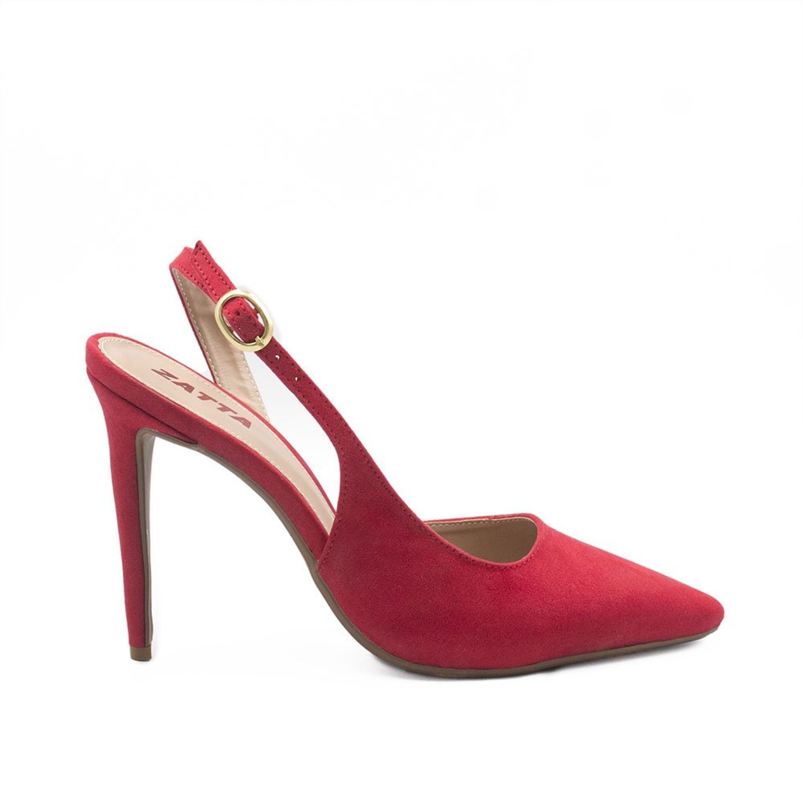 Scarpin Zatta Slingback Salto Alto Donna Vermelho