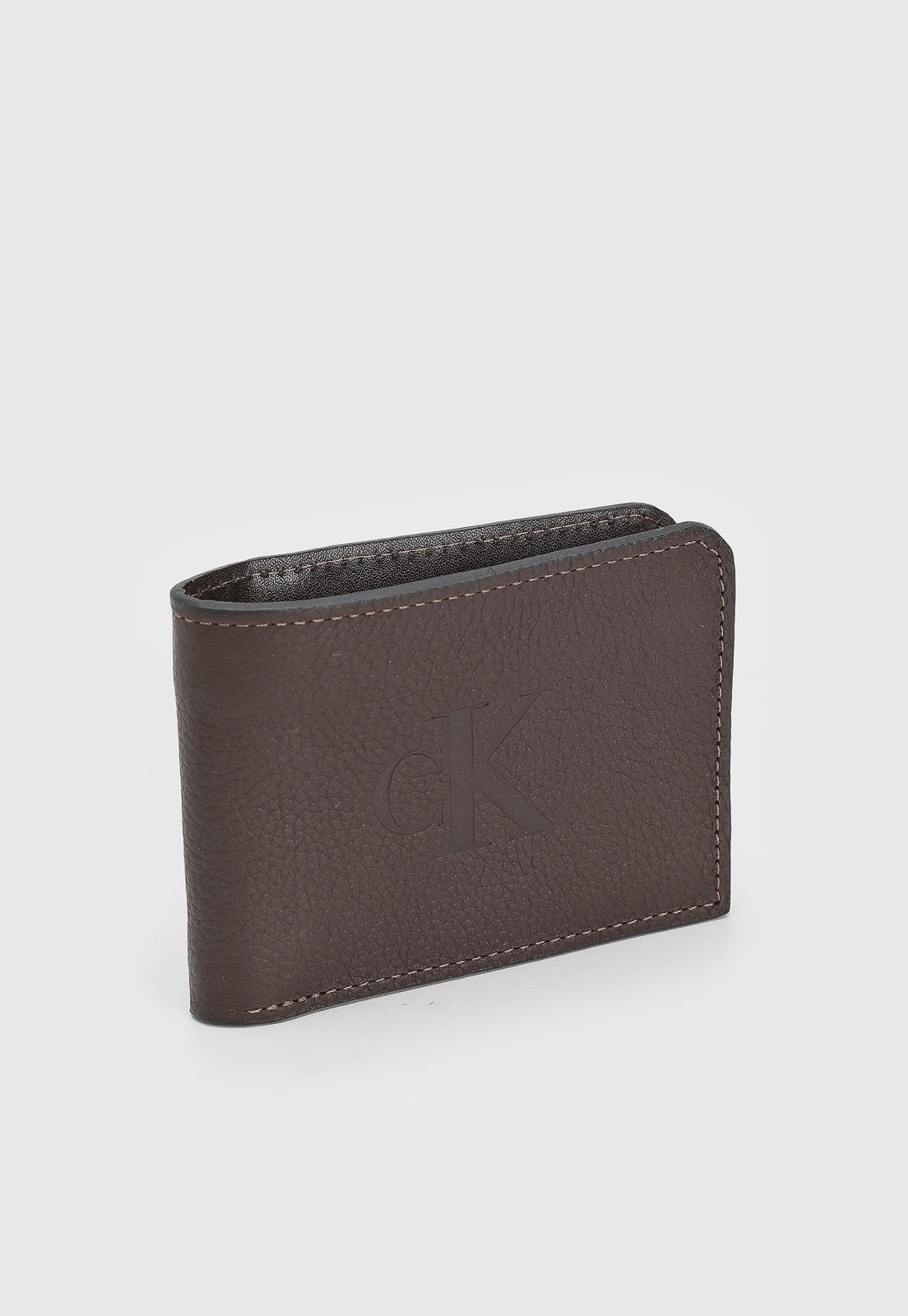 Carteira Masculina Calvin Klein Logo Café
