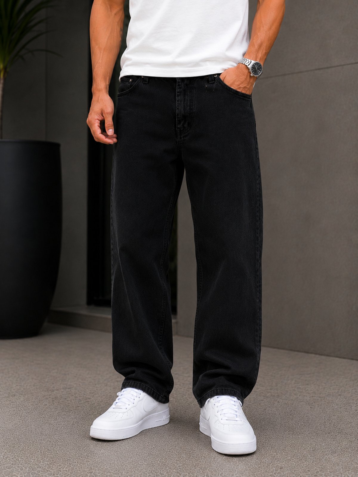 Calça Balão Masculina Alpha Street Wear Básica Casual Confortável
