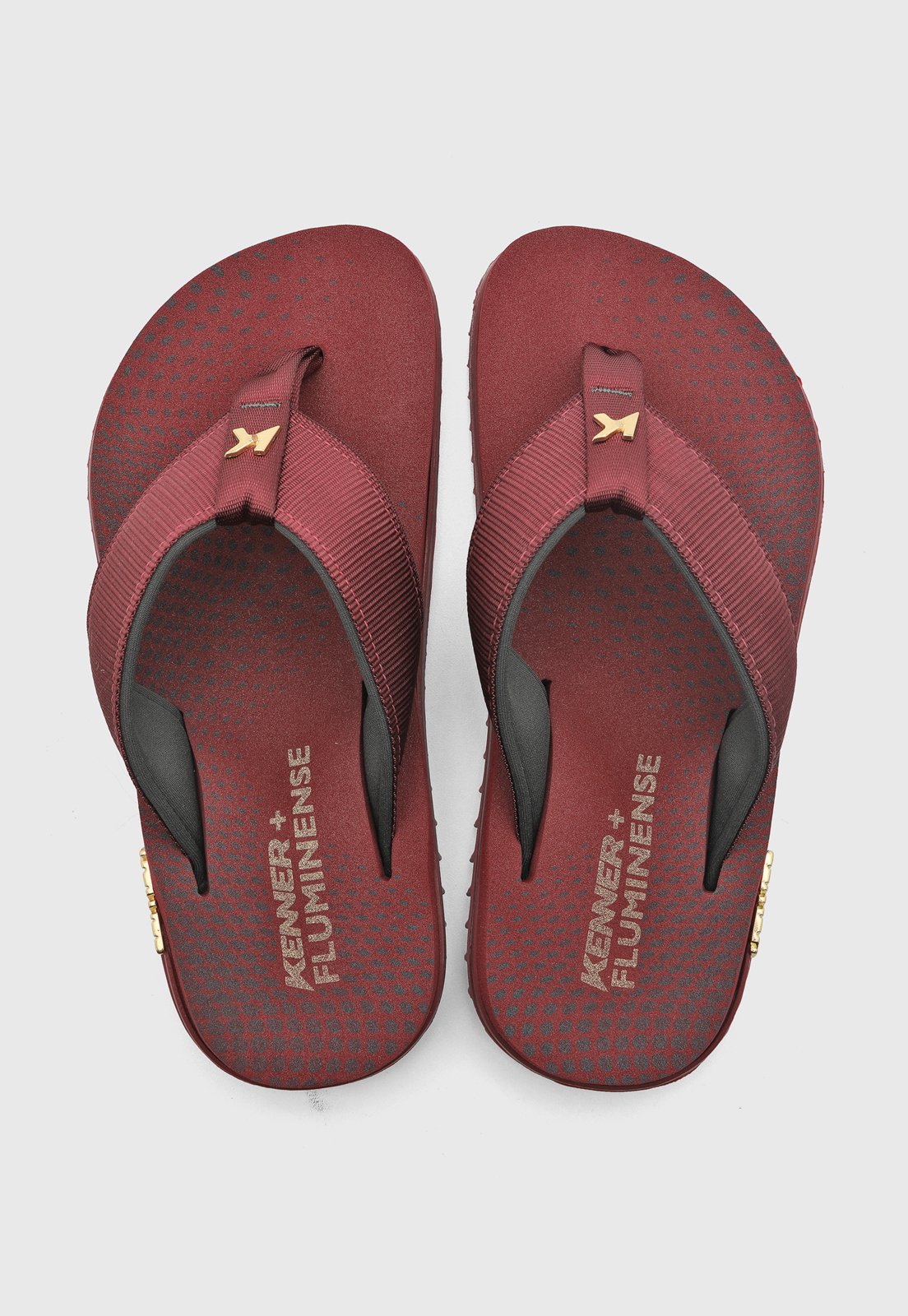 Chinelo Masculino Kenner Fluminense Kivah Vermelho