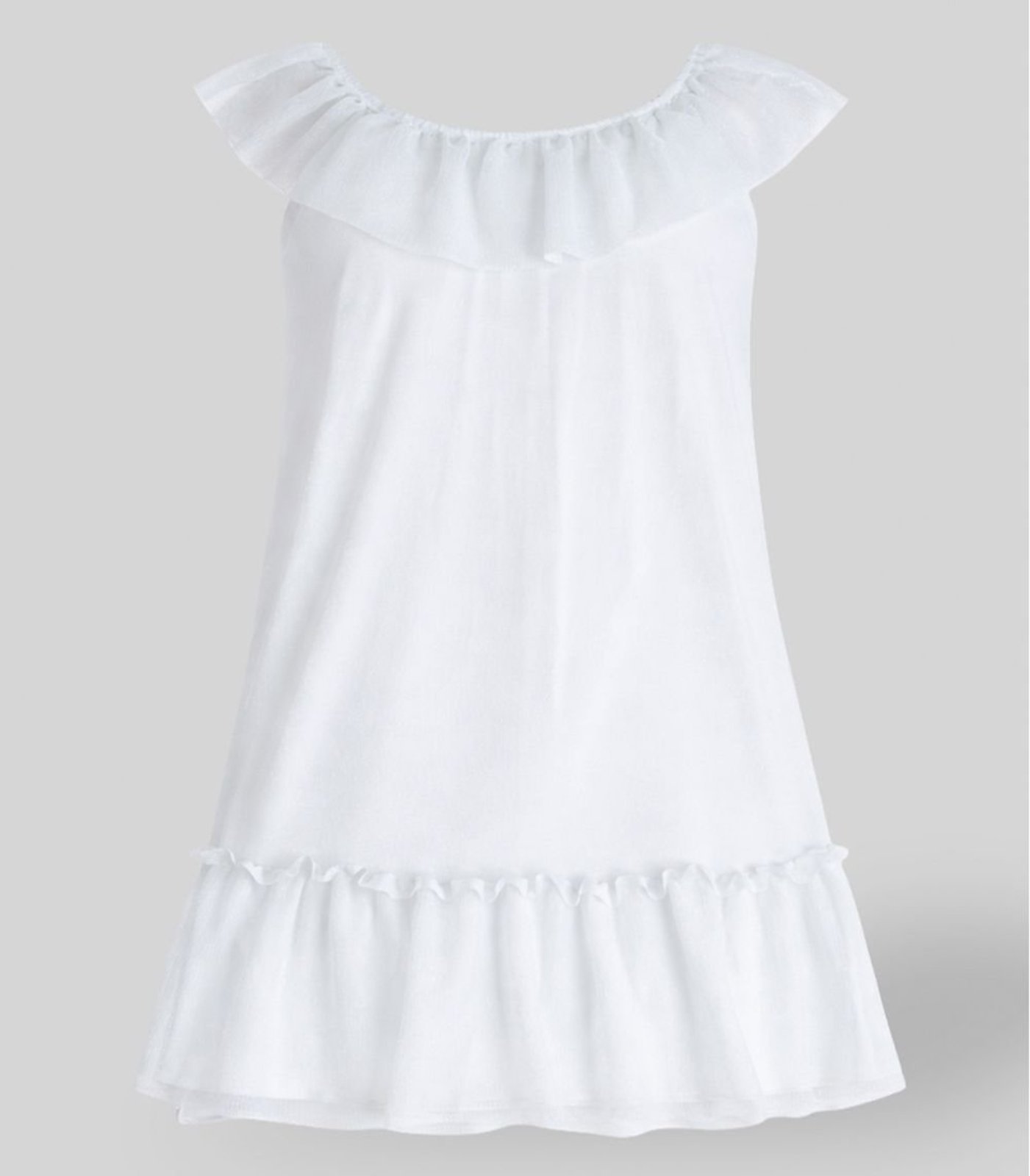 Infantil - Vestido Tule Shine e Cotton Leve Trick Nick Bege
