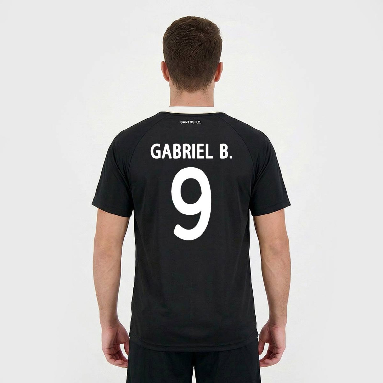 Camisa Santos Mosaico Preta 9 Gabriel B.