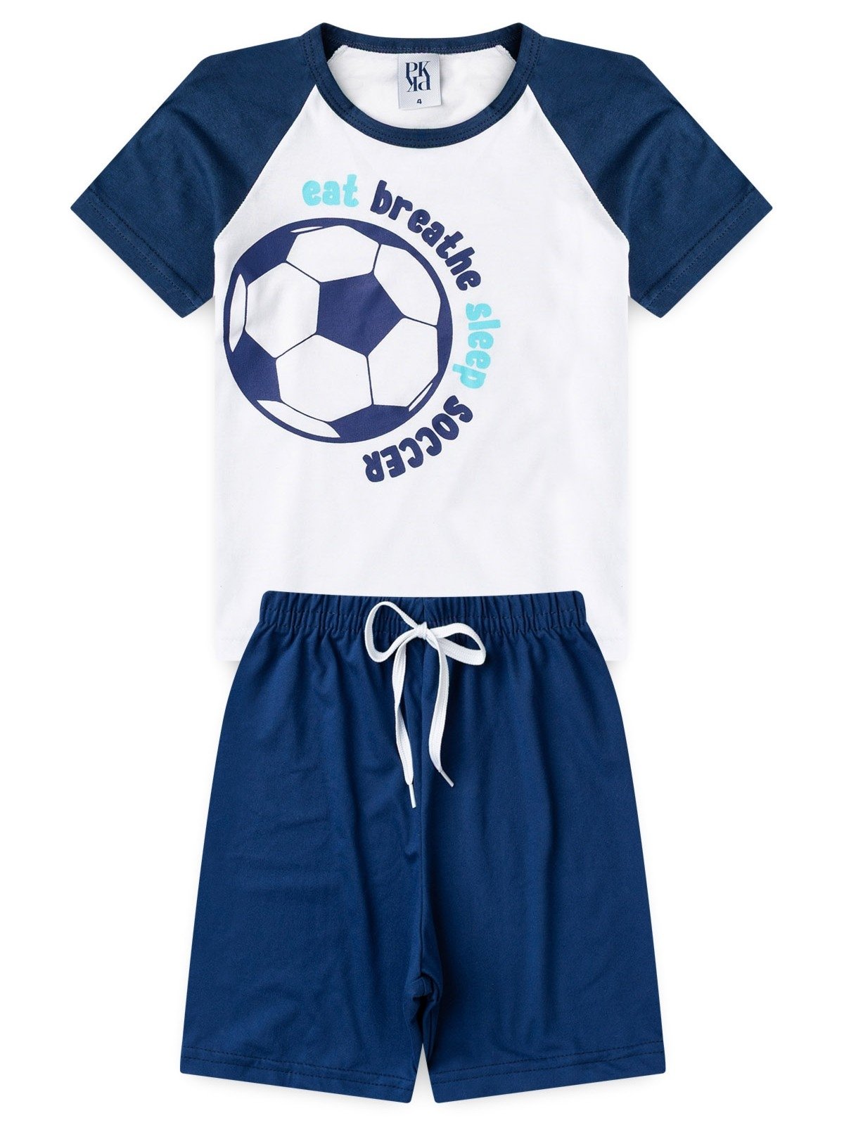 Vista 3 Pijama Platinum Descanso Do Jogo PLATINUM KIDS branco PLATINUM KIDS branco