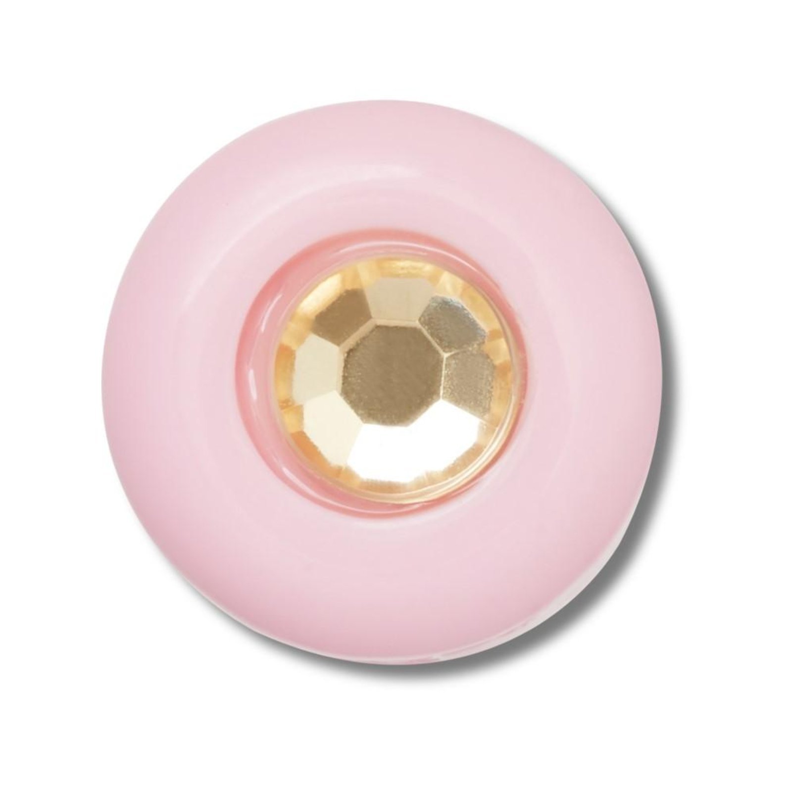 Vista 2 Infantil - Jibbitz™ Pedra Acrílica Rosa e Amarelo Branco Crocs branco rosa