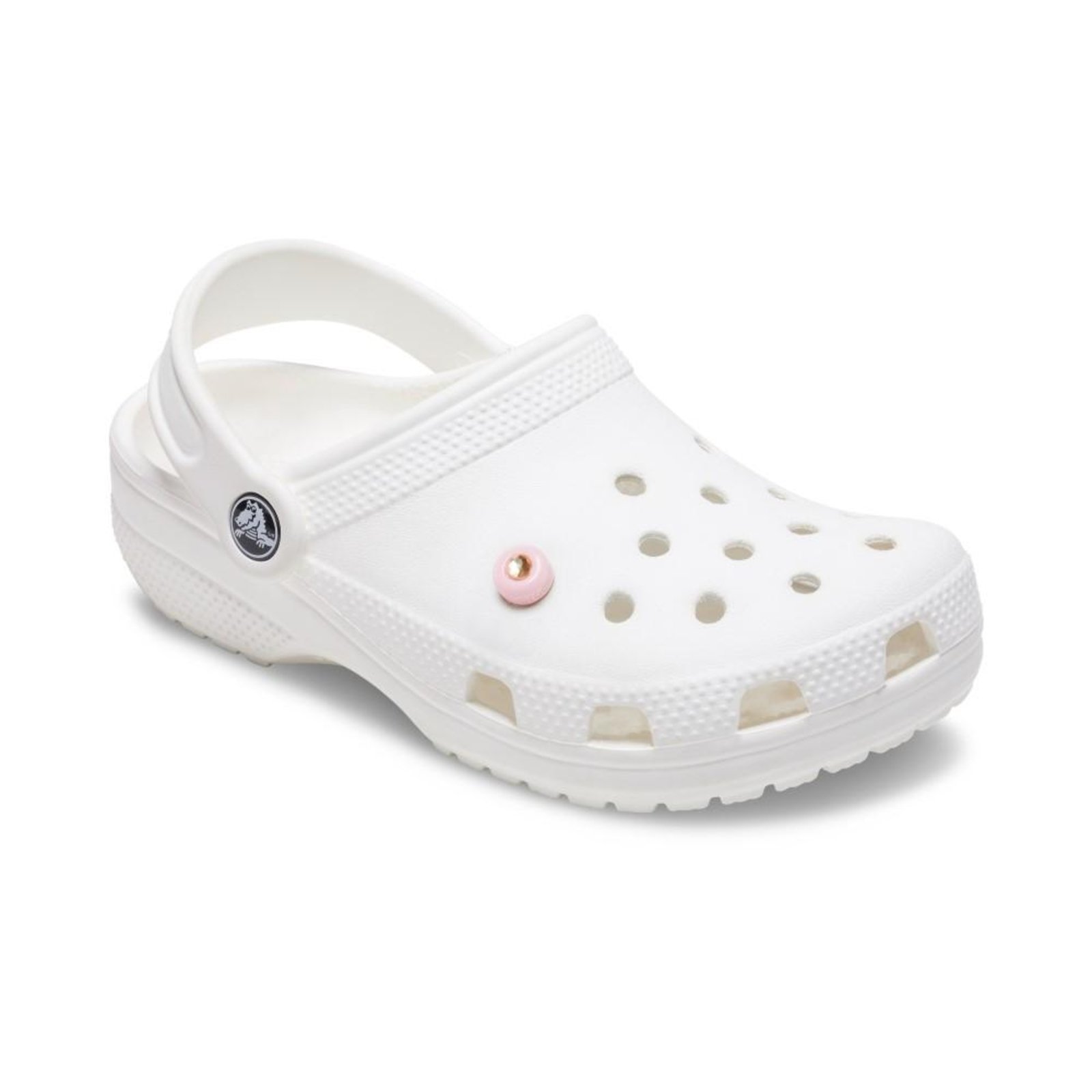 Vista 3 Infantil - Jibbitz™ Pedra Acrílica Rosa e Amarelo Branco Crocs branco rosa
