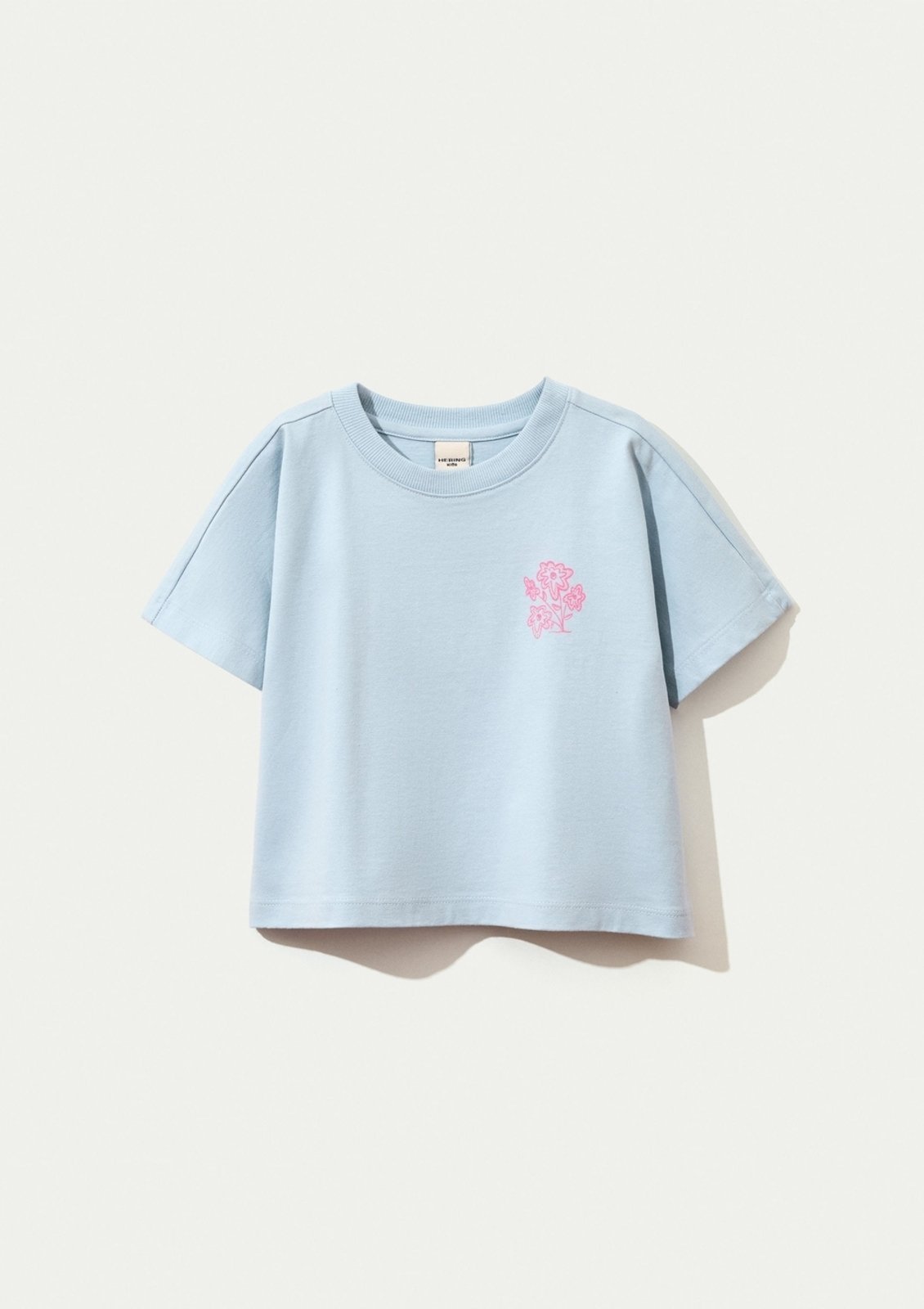 Vista 3 Infantil - Blusa Menina Super Cotton Oversized Hering Hering Kids azul Hering Kids azul