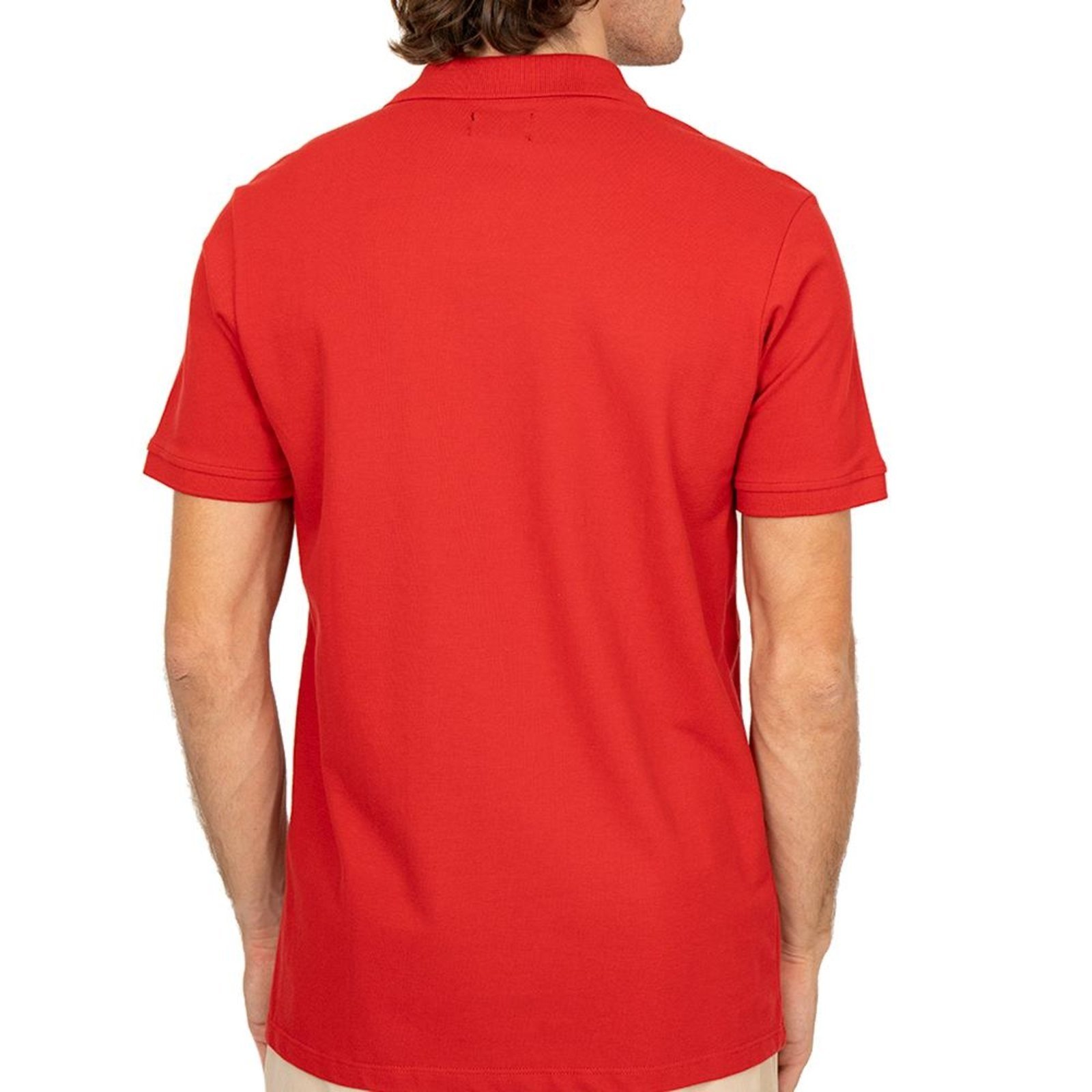 Camisa Quiksilver Polo Embroidery Piquet SM26 Vermelho