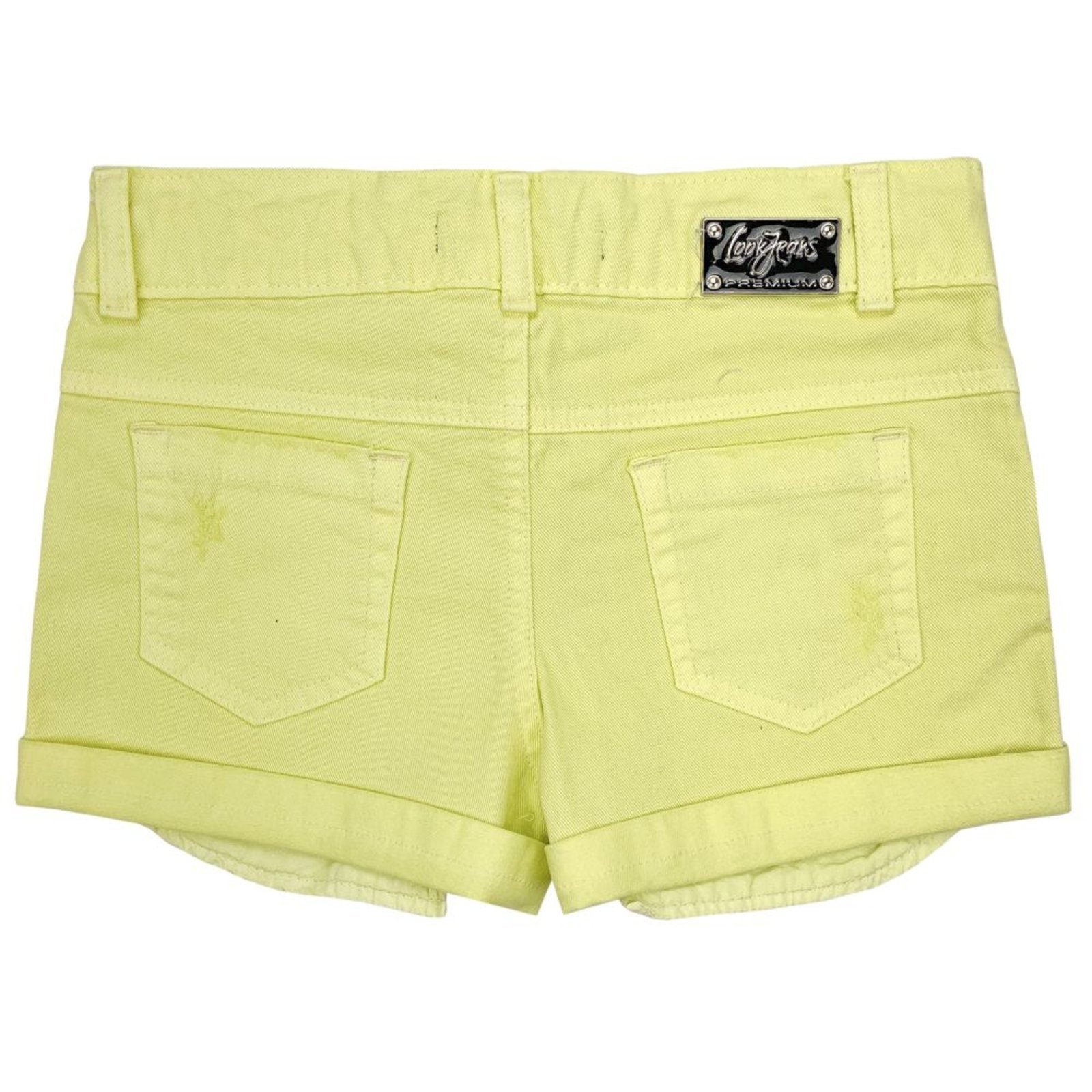 Vista 3 Infantil - Shorts Juvenil Look Jeans Sarja pink Look Jeans pink