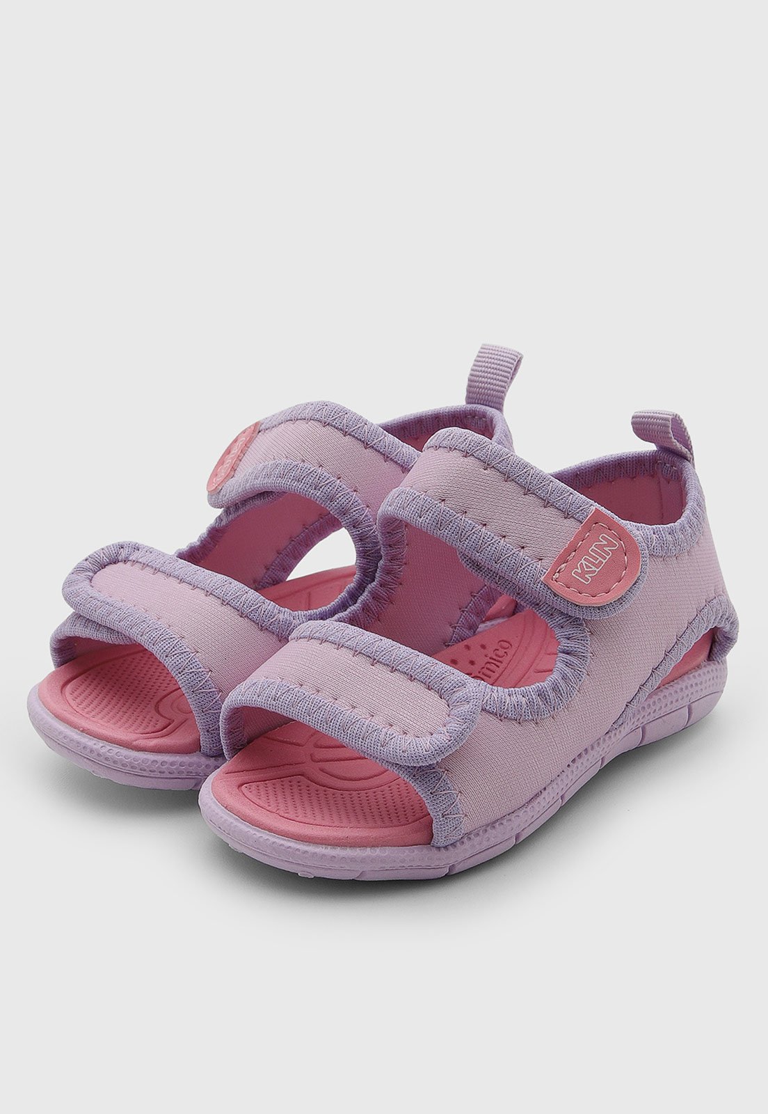 Infantil - Sandália Klin Papete Tic Tac Rosa
