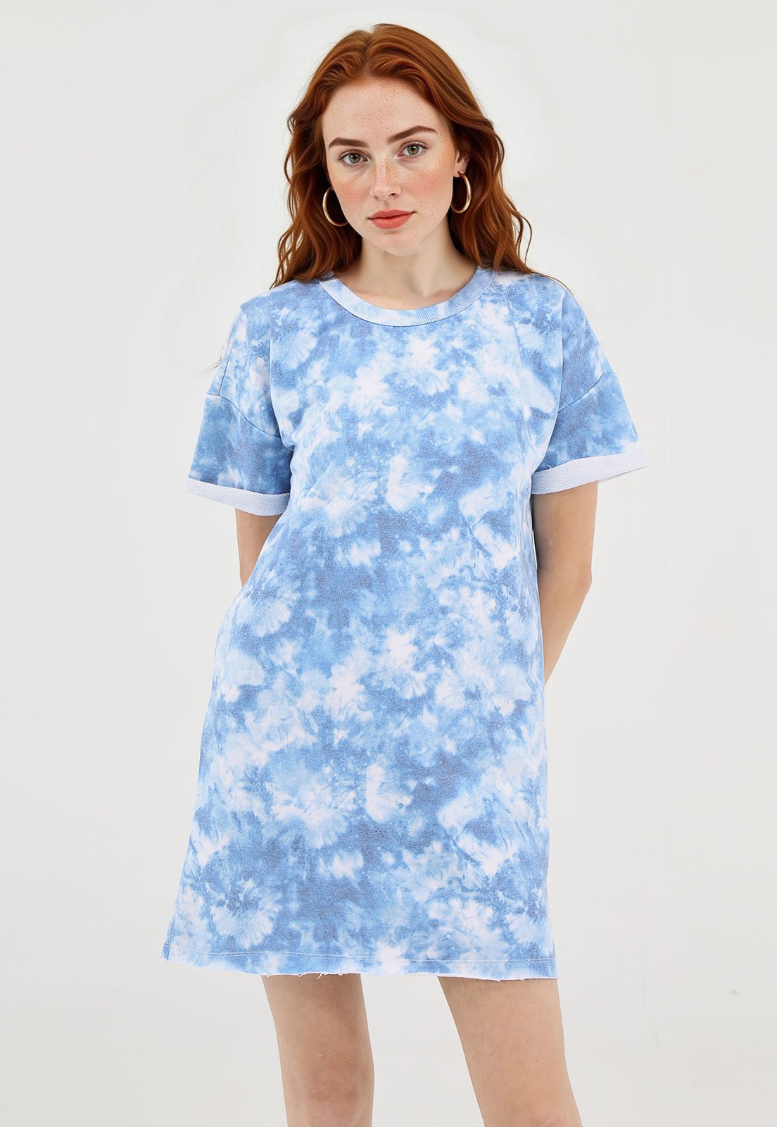 Camiseta de Moletom COSTA RICA Tie Dye Azul