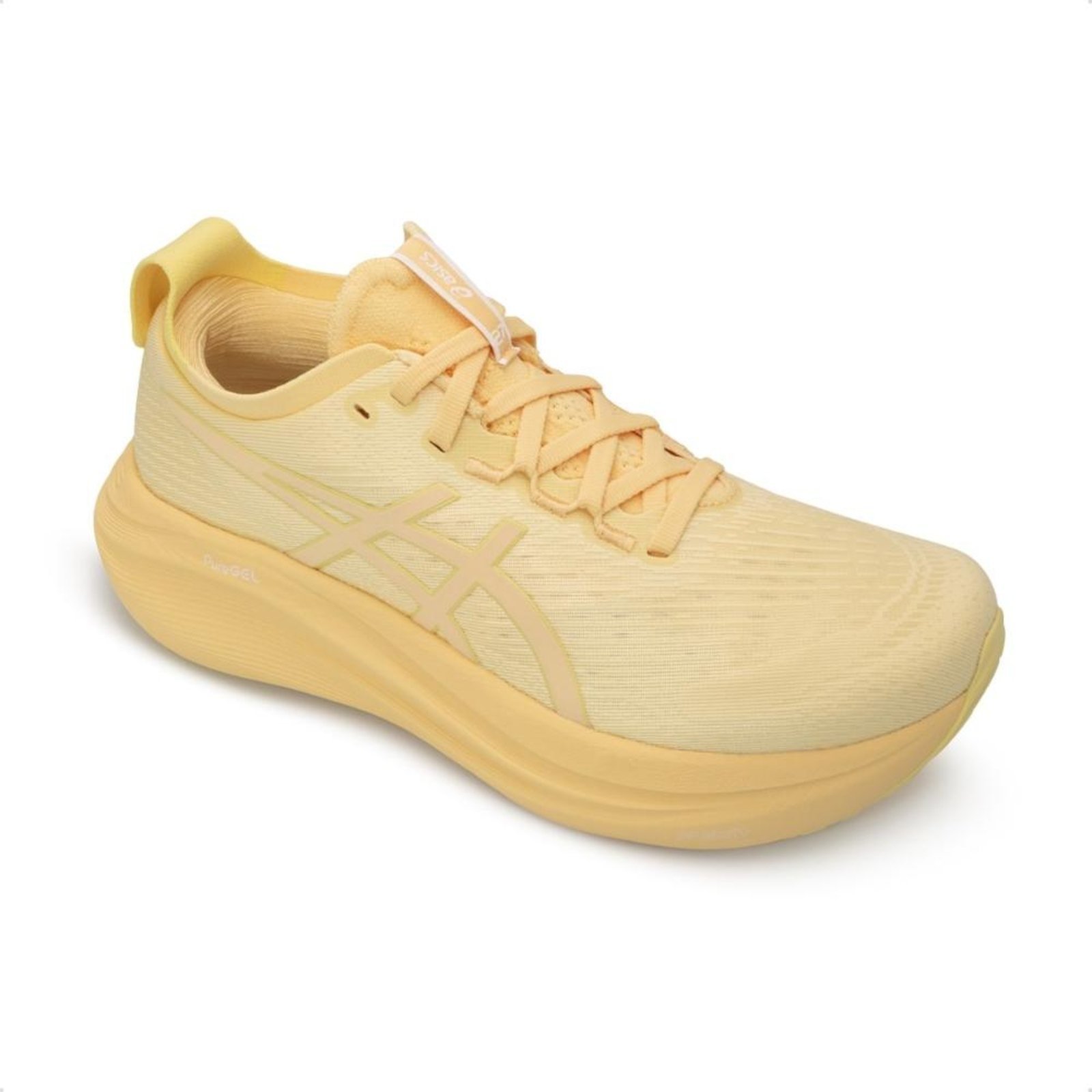 Vista 3 Tênis Asics Masculino Gel-Nimbus 27 Lite-Show Corrida laranja ASICS laranja