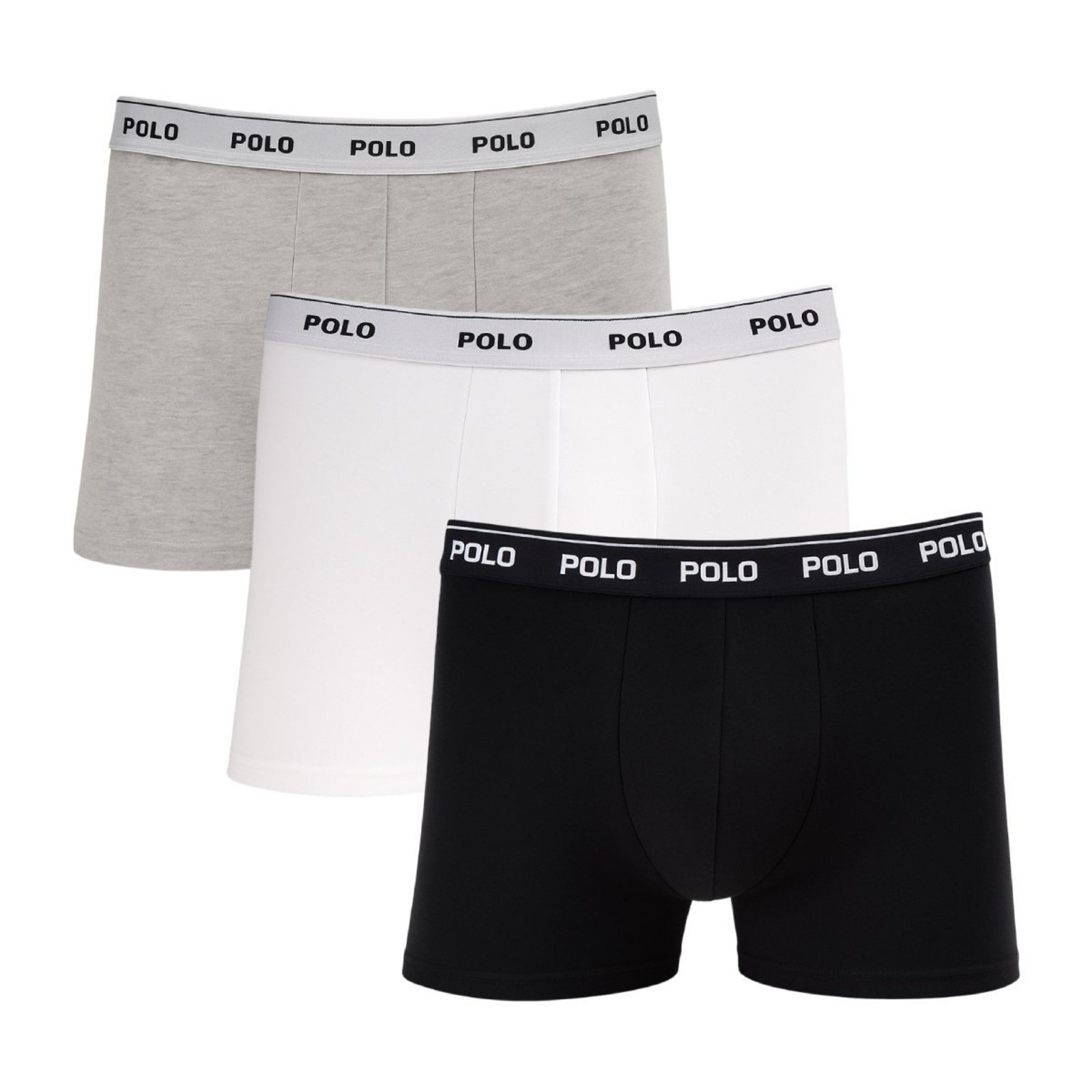 Kit 3 Cuecas Boxer Polo Star Algodão Sortida