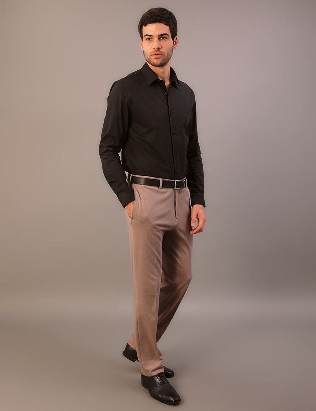 Camisa Manga Longa Slim Cannes Básica Essential - Preto Calvin Klein Jeans