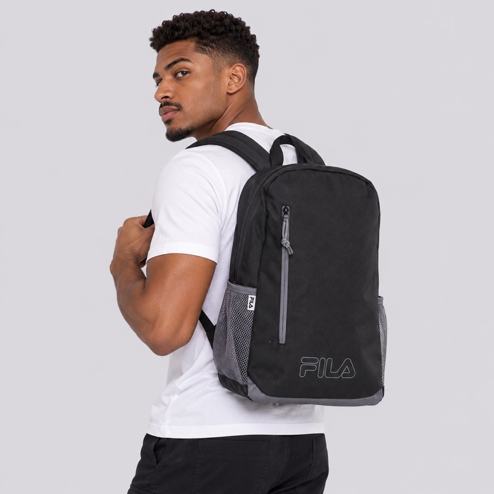 Mochila Fila Double Color Outline Preto