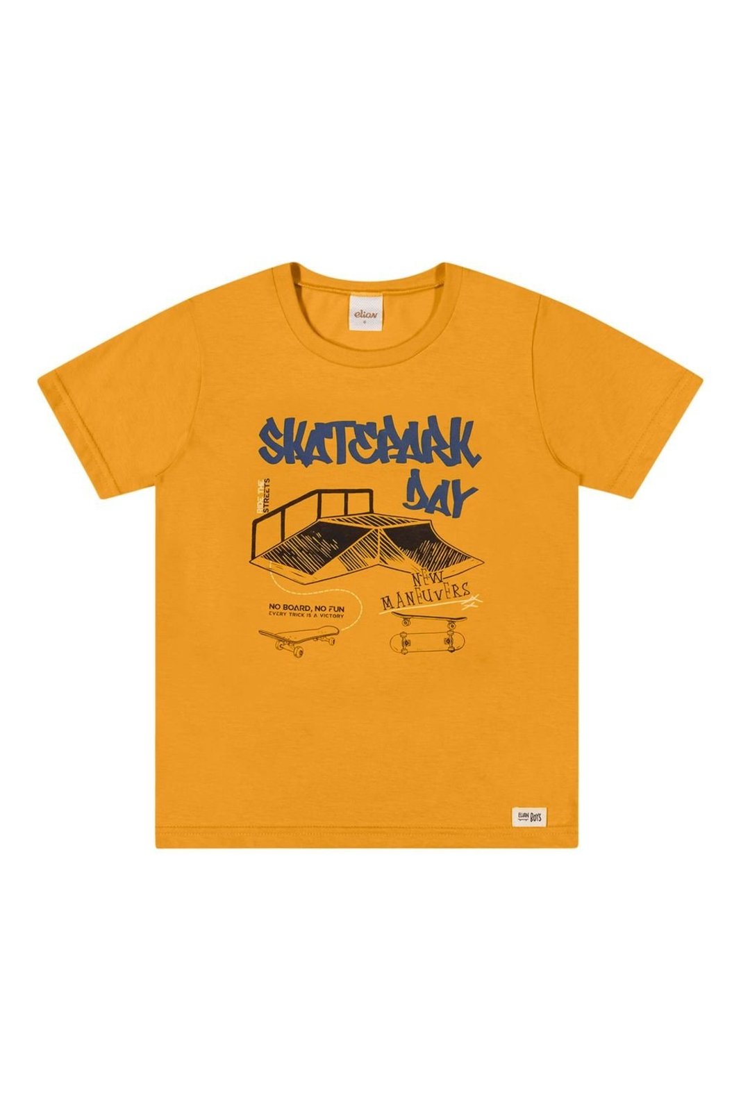 Vista 2 Infantil - Camiseta Menino Estampa Skate Elian preto Elian preto