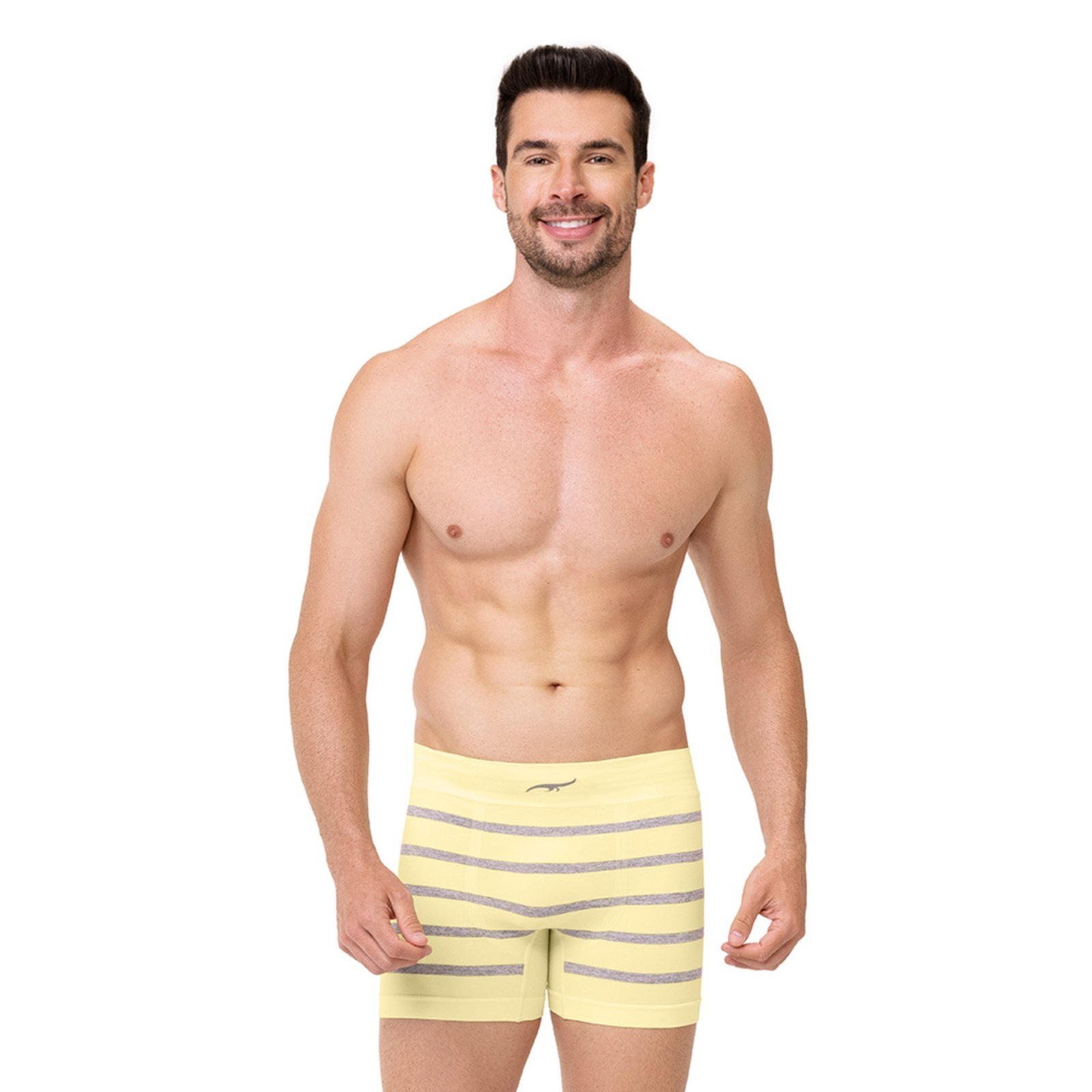 Cueca Boxer Listrada sem Costura Amanhecer