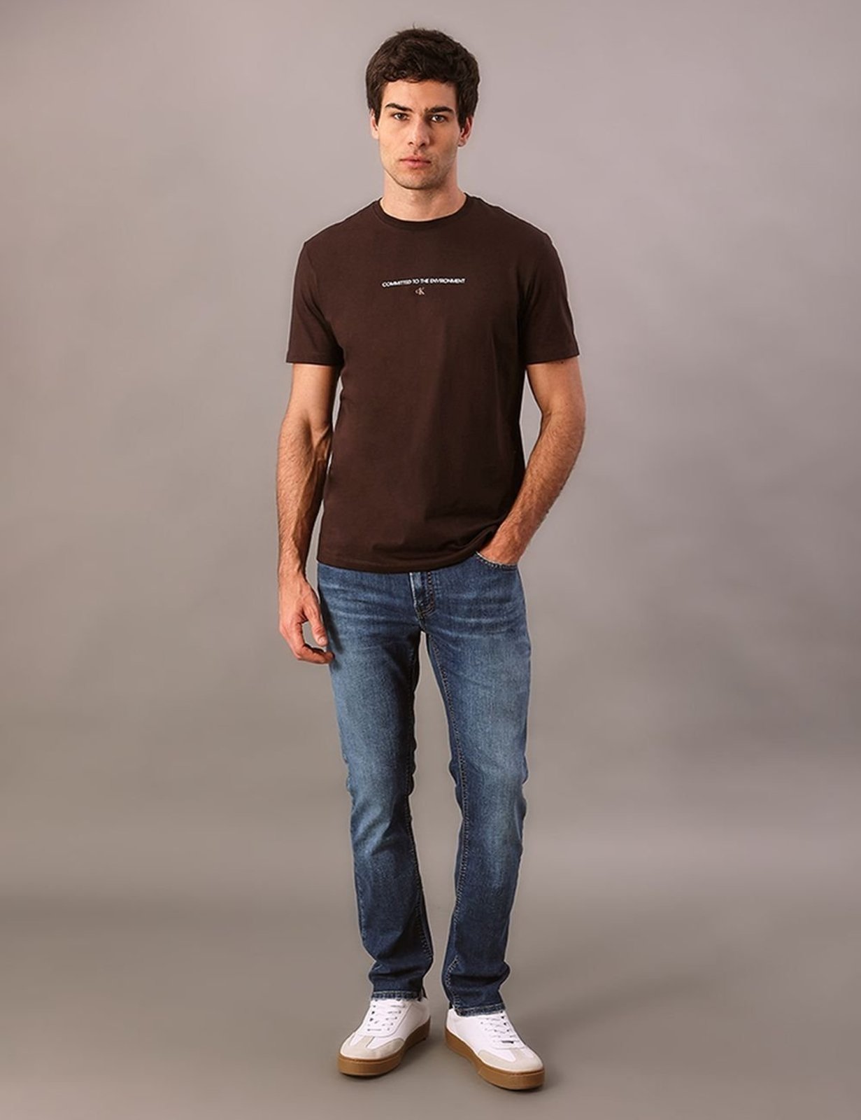 Calça Jeans Skinny 5 Pockets - Azul Médio Calvin Klein Jeans