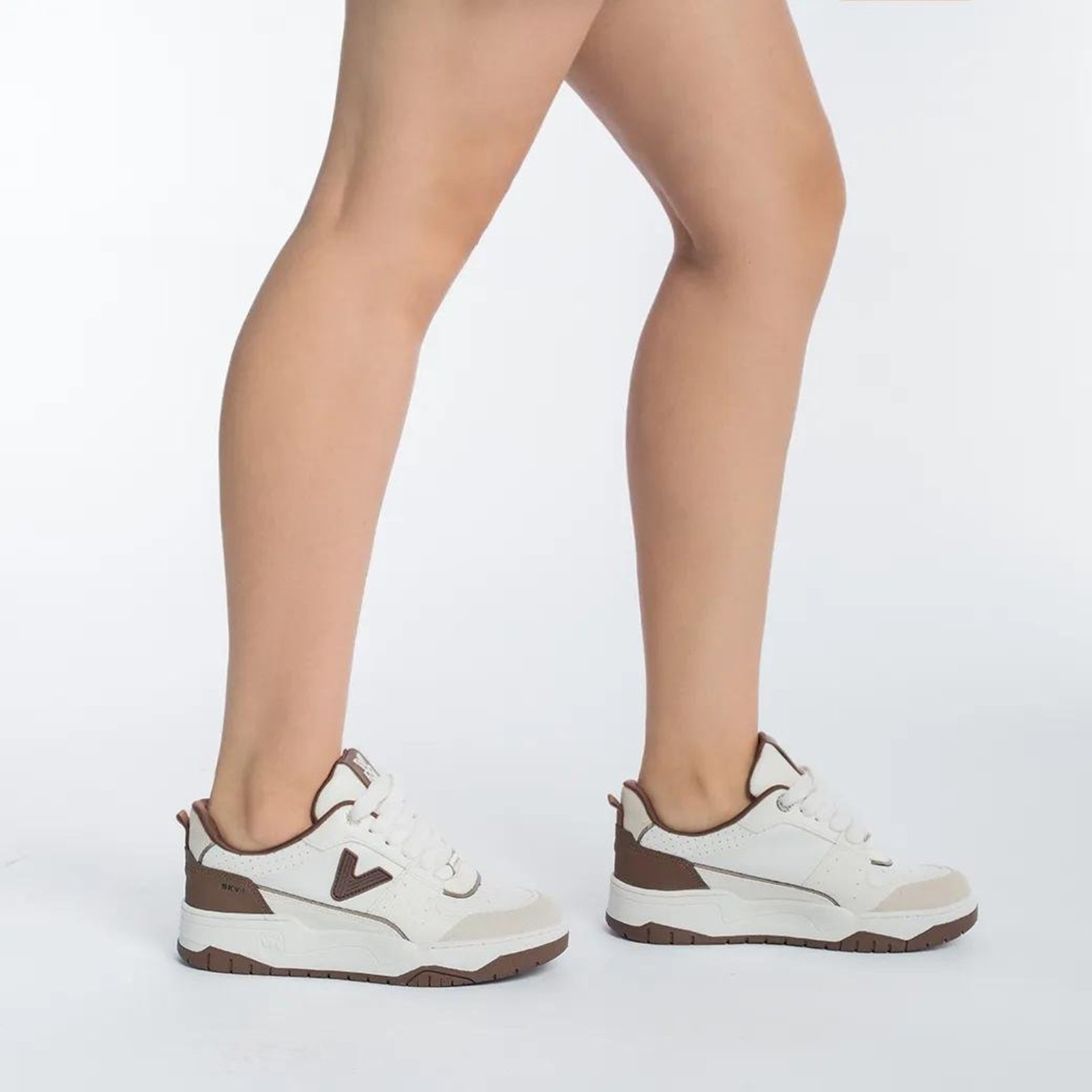 Tênis Casual Via Marte Napa Feminina Bege