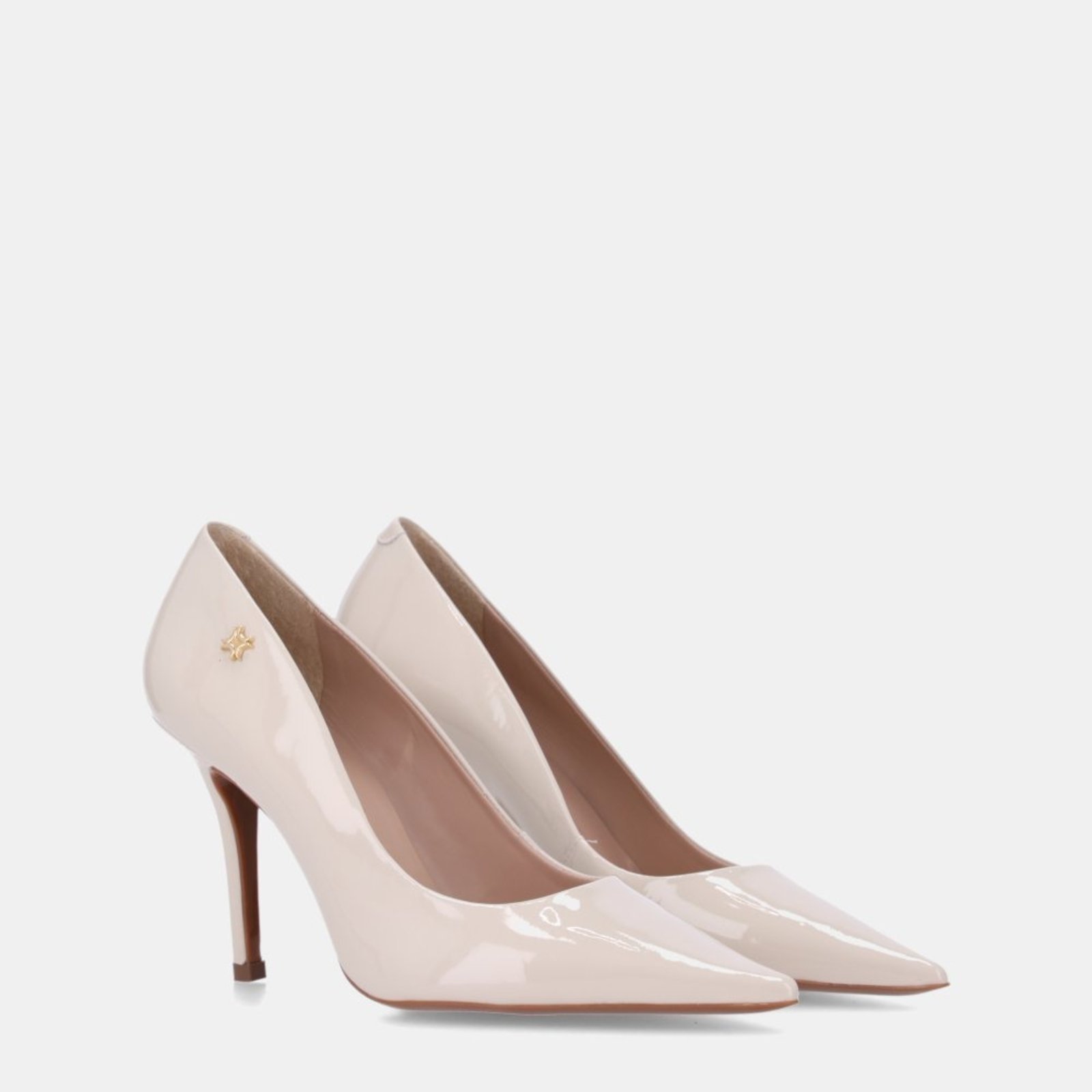 Vista 3 Scarpin Couro Luz Da Lua - 52951500 Luz Da Lua Off-white off-white white Luz Da Lua off-white white