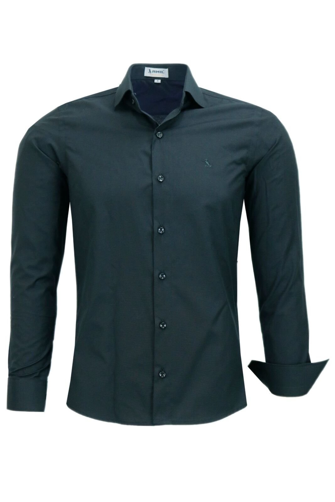 Camisa Masculina Amil Social Slim Fácil De Passar 1783
