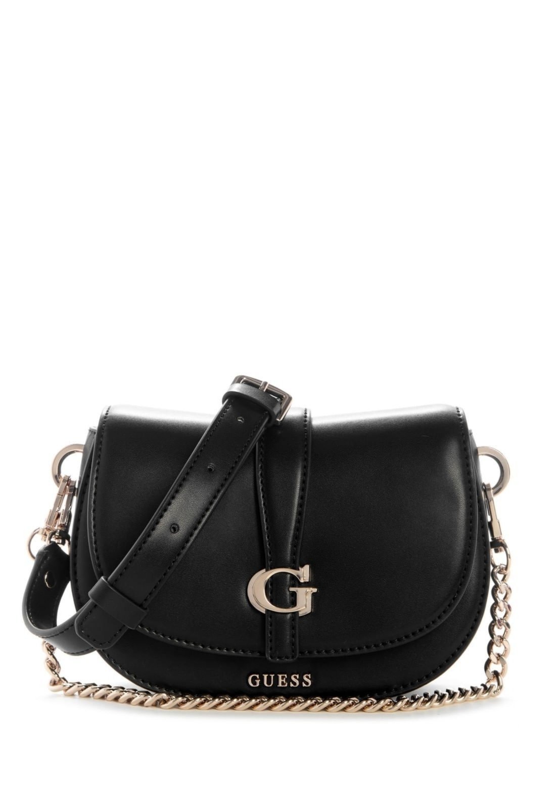 Vista 2 Bolsa Guess Mini Carrie Flap Crossbody marrom Guess marrom