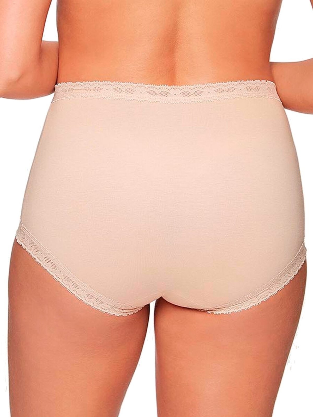 Vista 3 Kit com 3 Calcinhas Alta Star Max Triumph 24649 branco Triumph branco