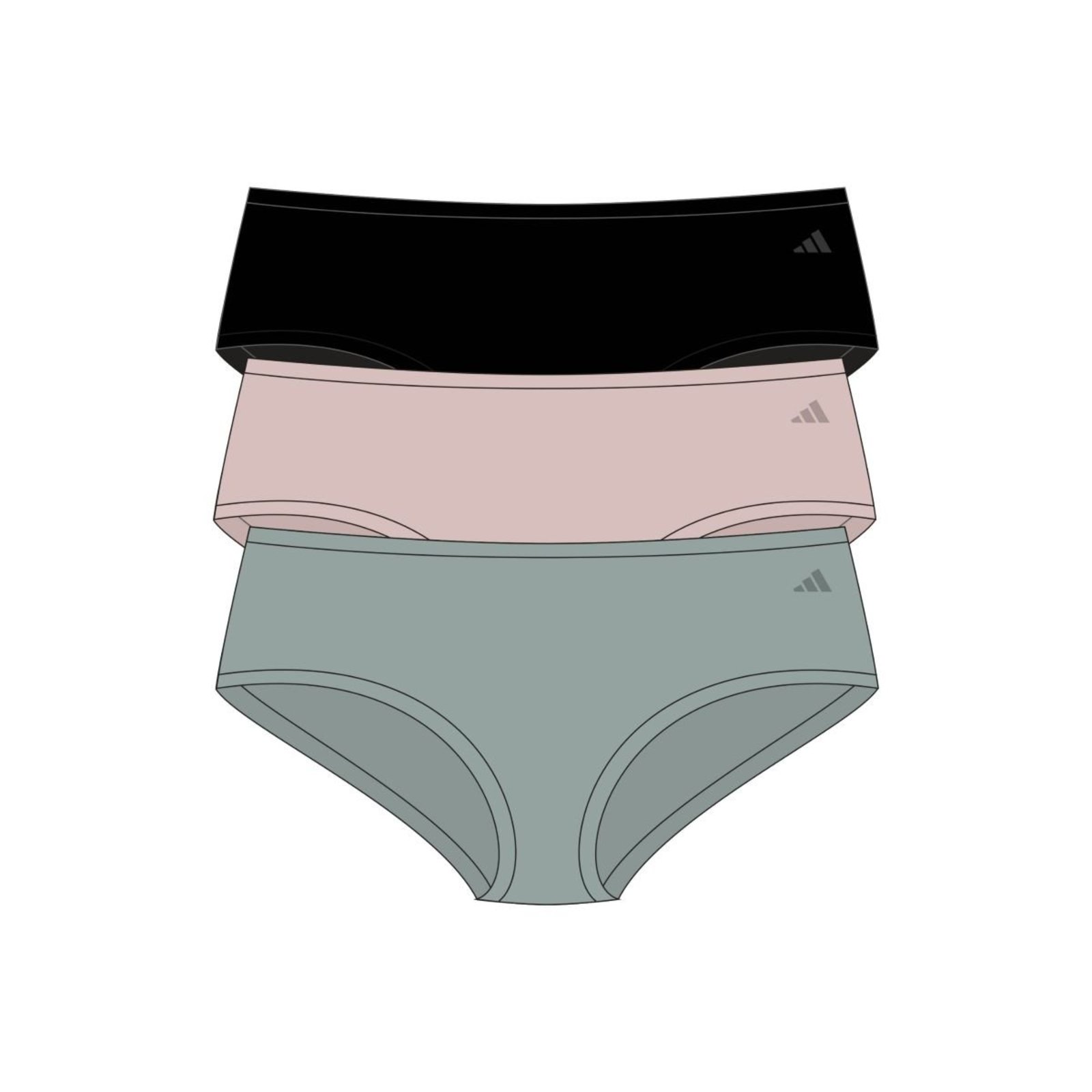 Kit c/ 3 Calcinhas Hipster (Em Cabide)
