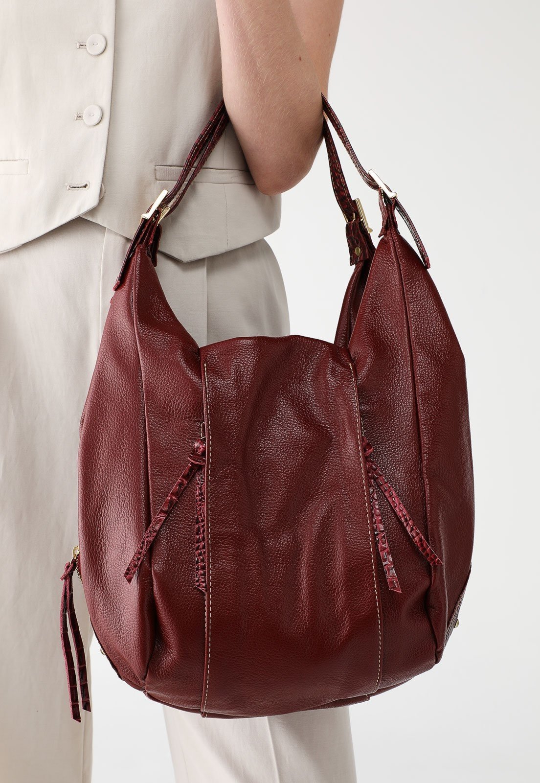 Bolsa SN Couros Córsega Vermelho